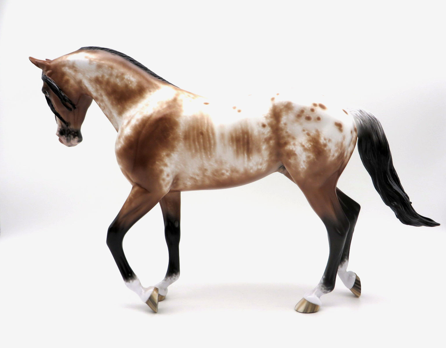 Foolin Yourself-OOAK Bay Appaloosa Thoroughbred By Sheryl Leisure 9/2