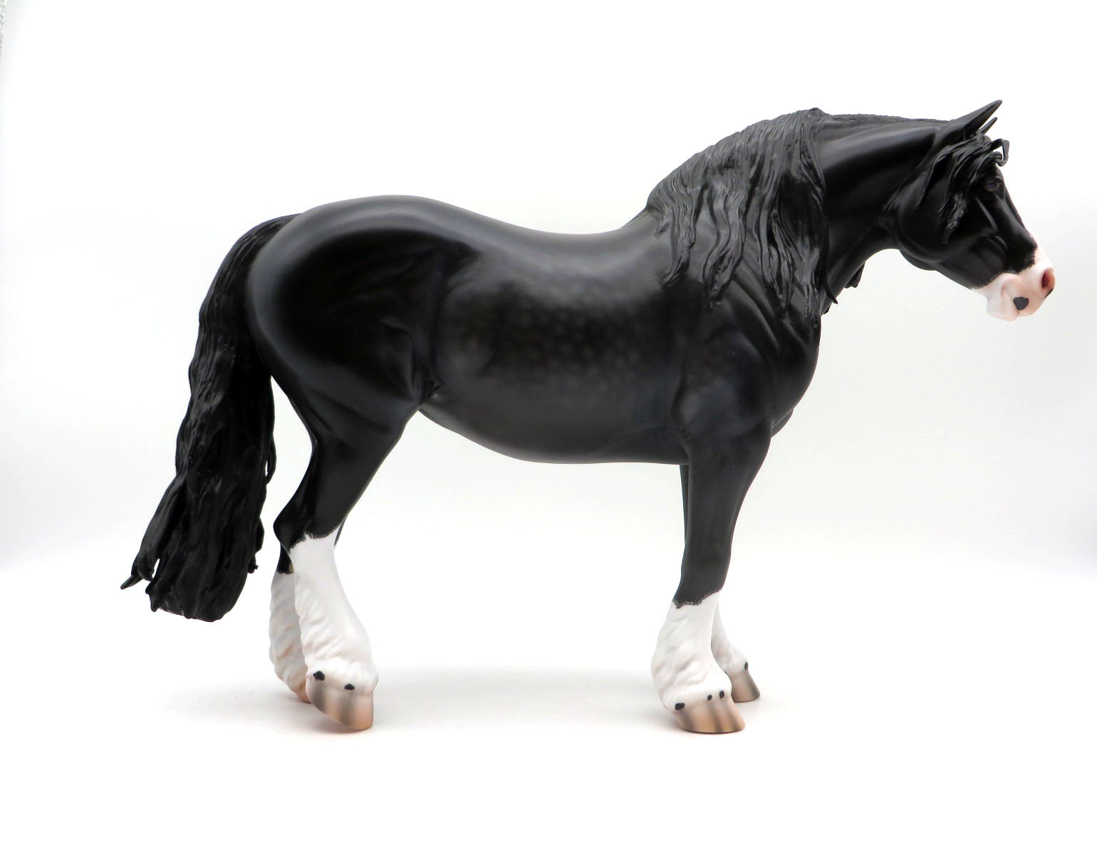 Somerset-OOAK Dapple Black Heavy Draft By Caroline Boydston 8/24/22