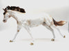 Dust in the Wind-OOAK Roan Sabino Running Stock Horse Painted by Sheryl Leisure BO LHS 22