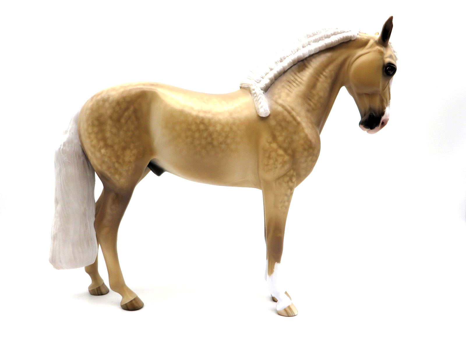 Deuces Wild-OOAK Dapple Palomino Andalusian Painted by Sheryl Leisure 9/6/22