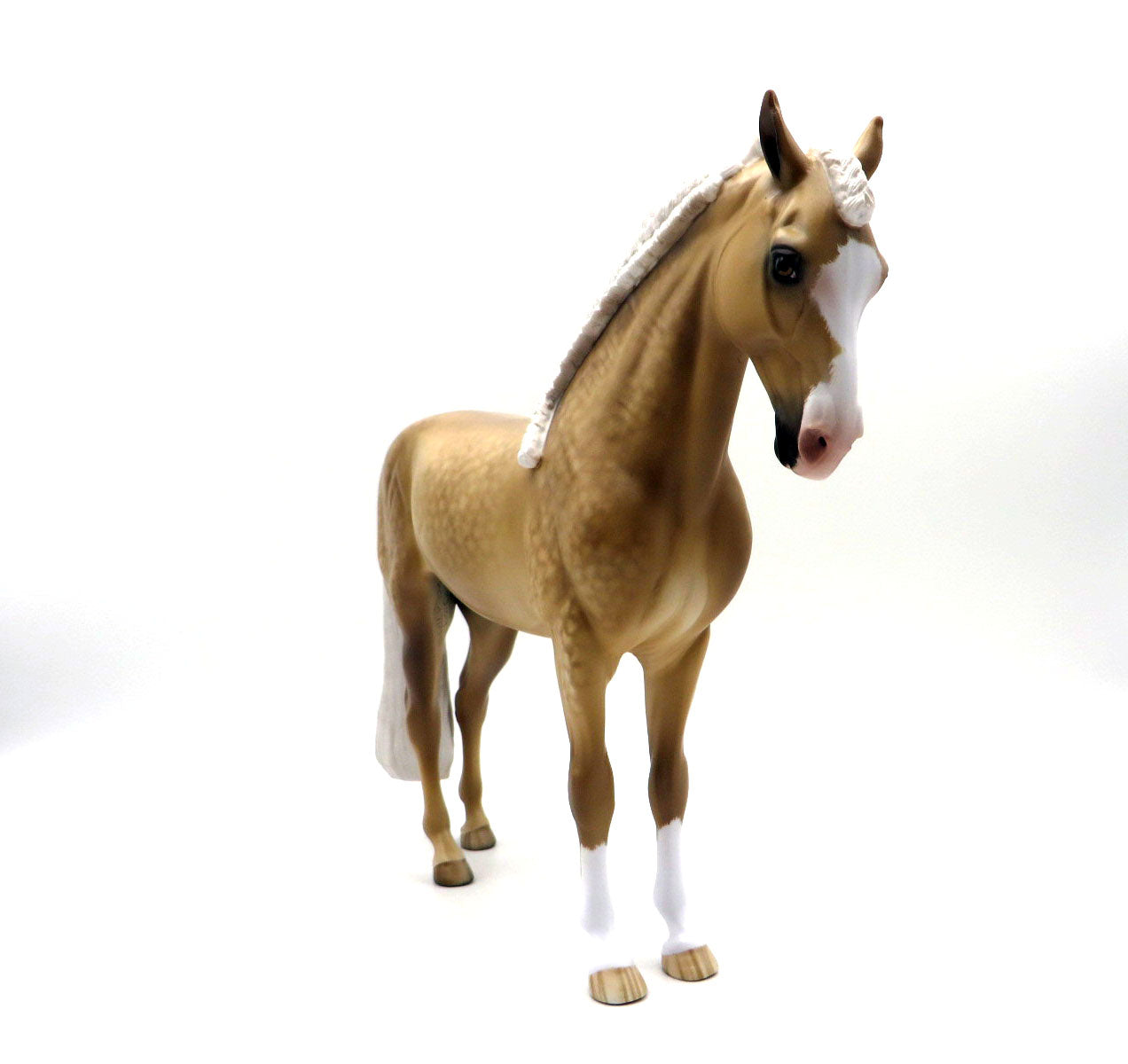 Deuces Wild-OOAK Dapple Palomino Andalusian Painted by Sheryl Leisure 9/6/22