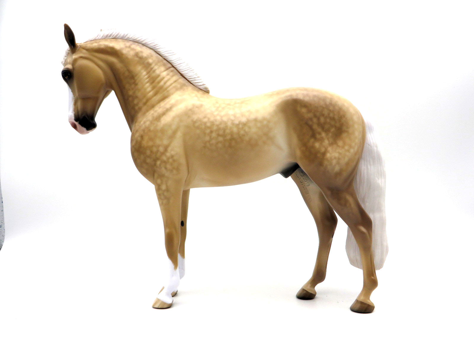 Deuces Wild-OOAK Dapple Palomino Andalusian Painted by Sheryl Leisure 9/6/22
