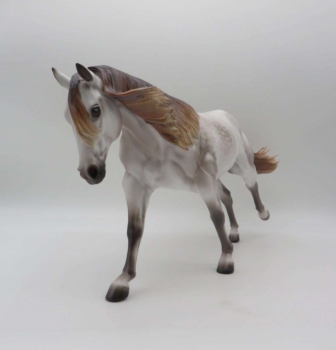 Grohl-OOAK Mulberry Grey Running Stock Horse By Caroline Boydston 11/14/22