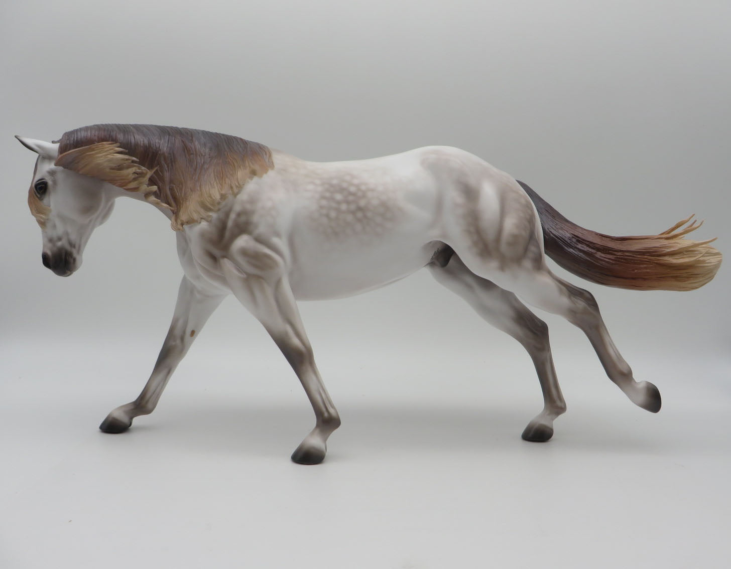 Grohl-OOAK Mulberry Grey Running Stock Horse By Caroline Boydston 11/14/22