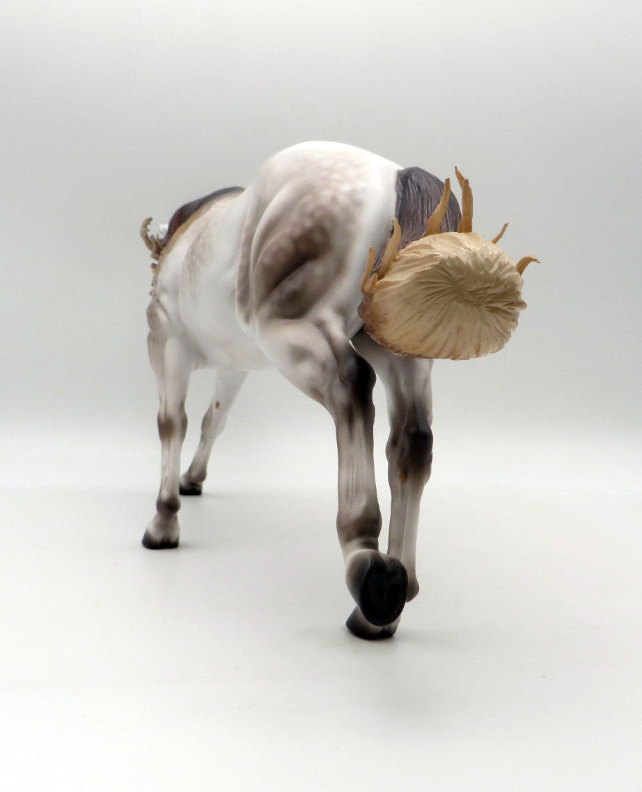 Grohl-OOAK Mulberry Grey Running Stock Horse By Caroline Boydston 11/14/22