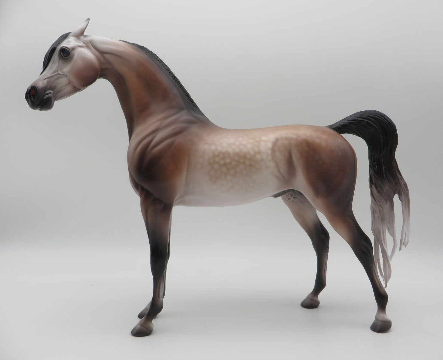 Year of the Fox-OOAK Dapple Rose Grey Arabian By Caroline Boydston 11/14/22