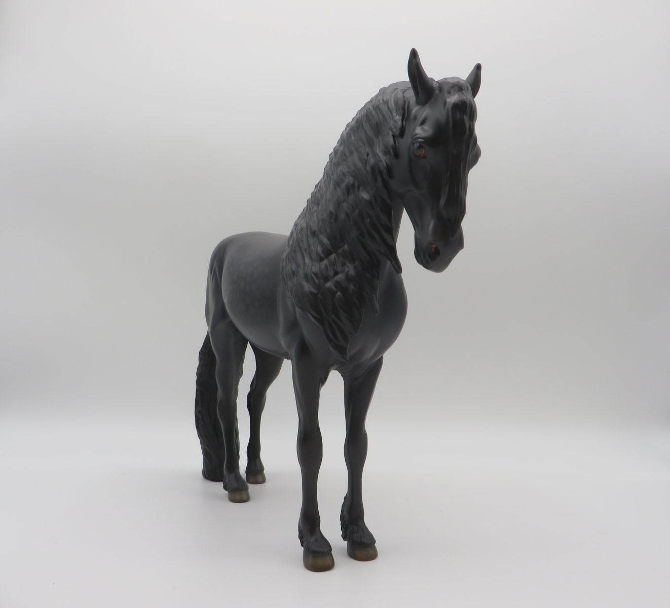 Lombardo-OOAK Dapple Black Andalusian By Caroline Boydston 11/14/22