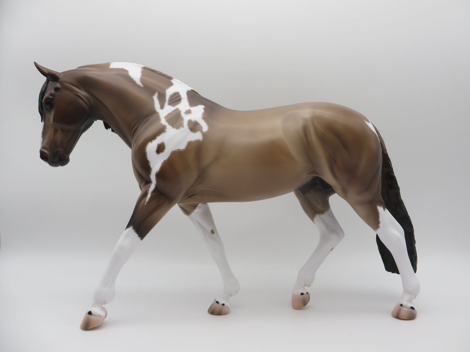 DUNBAR-OOAK Etched Pinto Grulla Irish Draft By Caroline Boydston 11/14/22