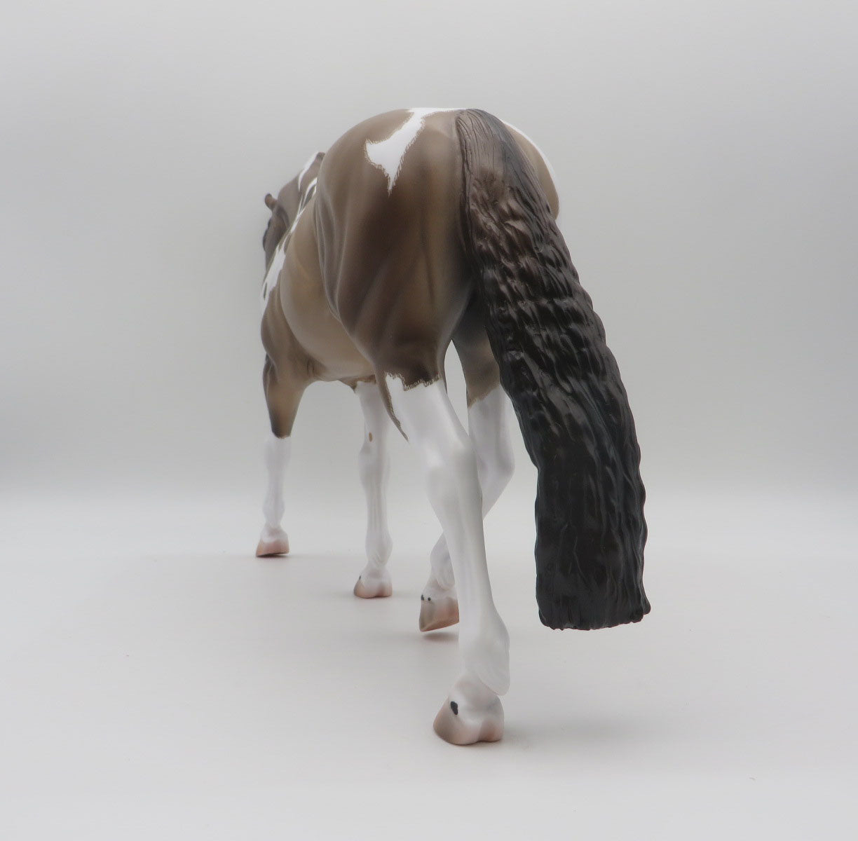 DUNBAR-OOAK Etched Pinto Grulla Irish Draft By Caroline Boydston 11/14/22