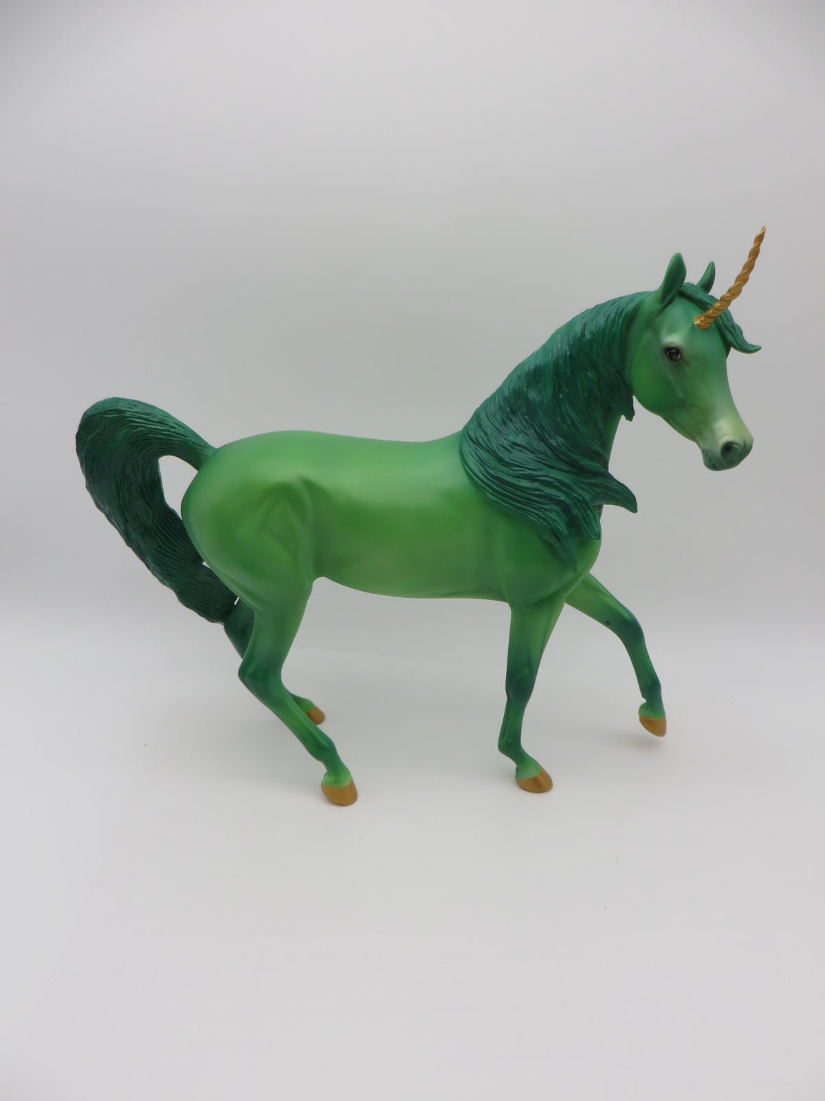 The Gunch - OOAK - Green Unicorn Arabian Mare By Angela Marleau- Christmas Tails 2022 - CT22