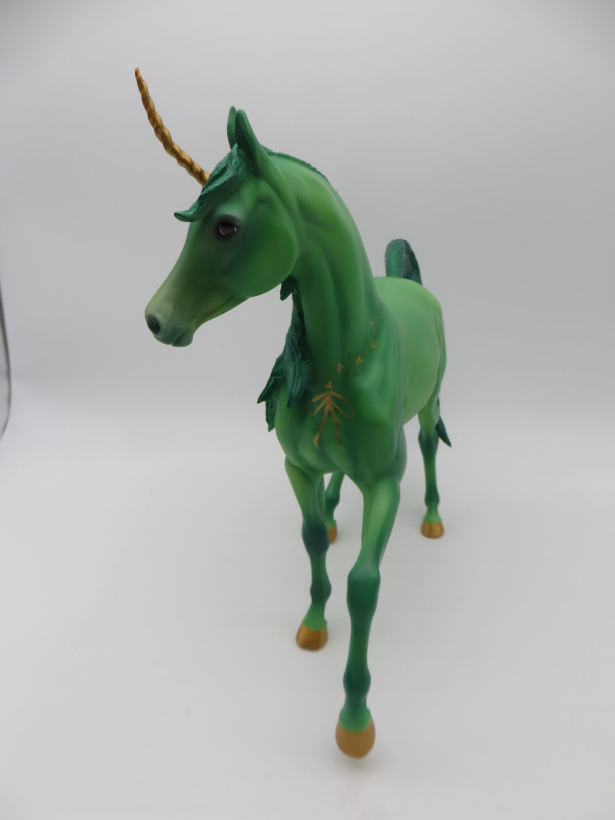 The Gunch - OOAK - Green Unicorn Arabian Mare By Angela Marleau- Christmas Tails 2022 - CT22