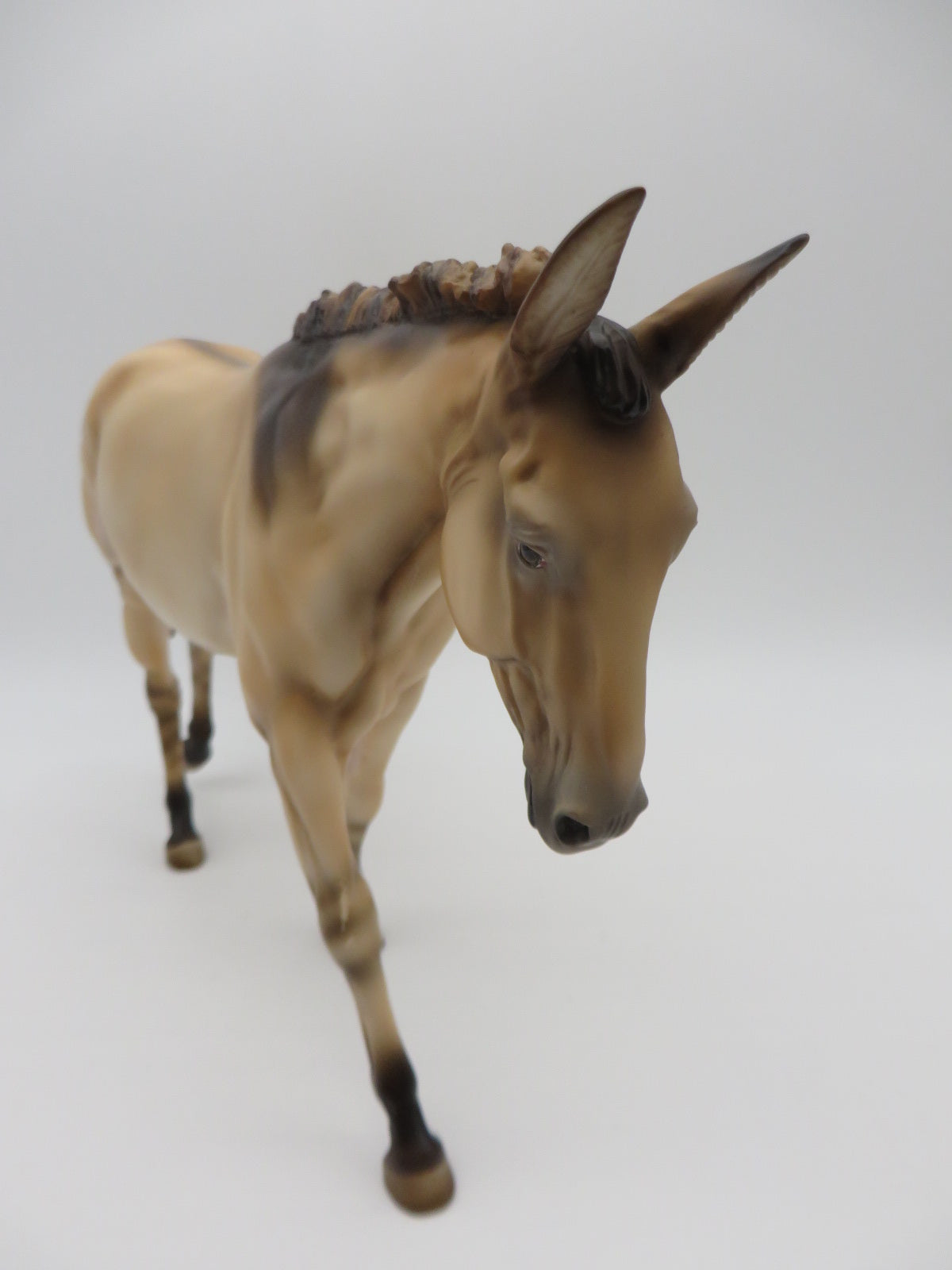 A Christmas Surprise - OOAK - Custom Dun Mule - by Donna Fredley - Christmas Tails 2022 - CT22