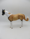 Pinto Bean - OOAK - Akita Inspired Buckskin Tobiano Ideal Stock Horse By Anglea Marleau - Paws &amp; Claws 2023 - P&amp;C 23