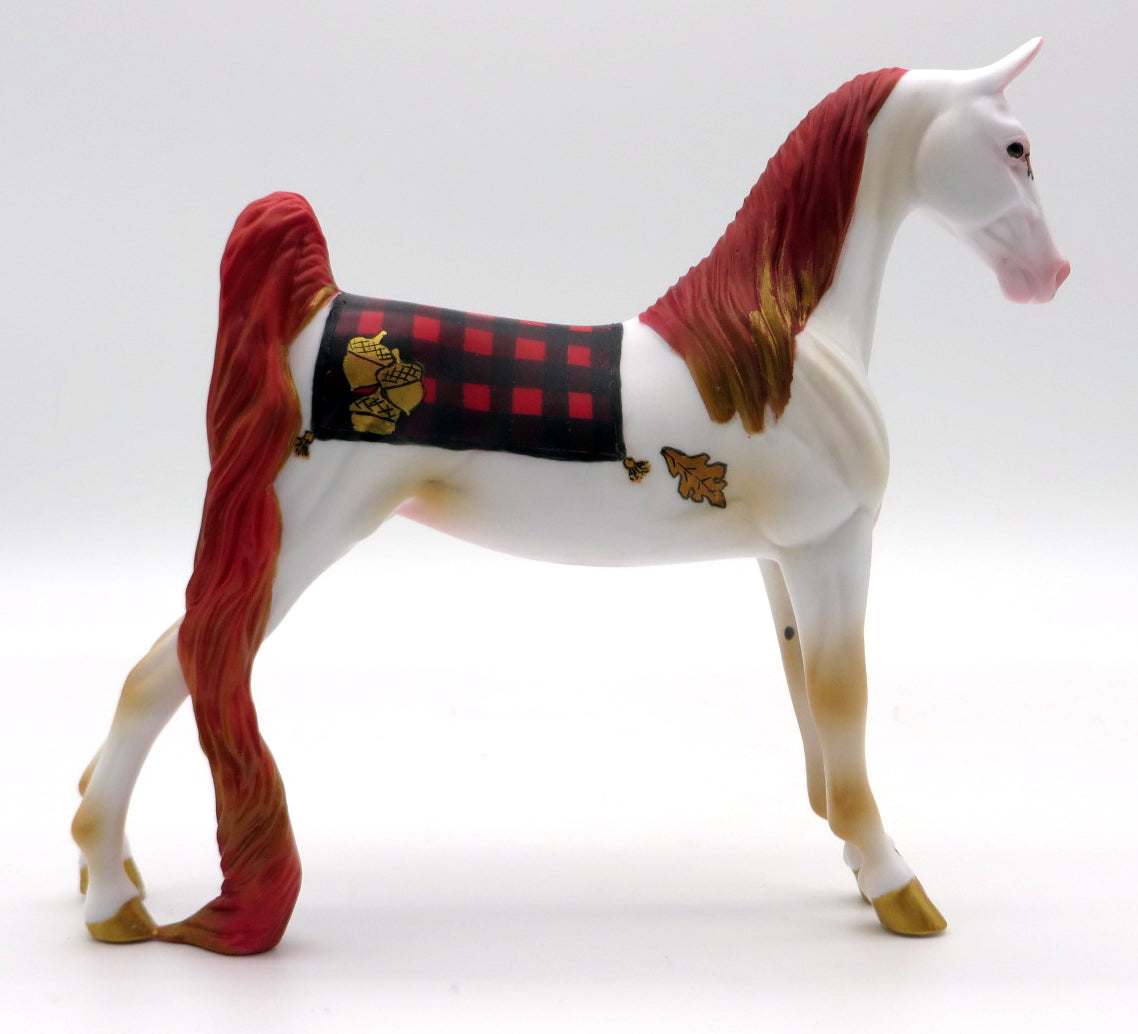 Autumn Day OOAK Deco Saddlebred Pebbles Painted By Jas MM 21