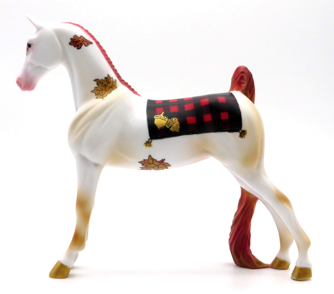 Autumn Day OOAK Deco Saddlebred Pebbles Painted By Jas MM 21