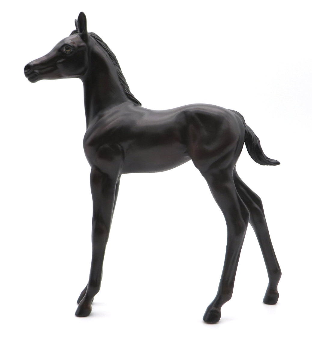 Nocturne OOAK Brown Bay Arabian Foal Painted By Ellen MM 21