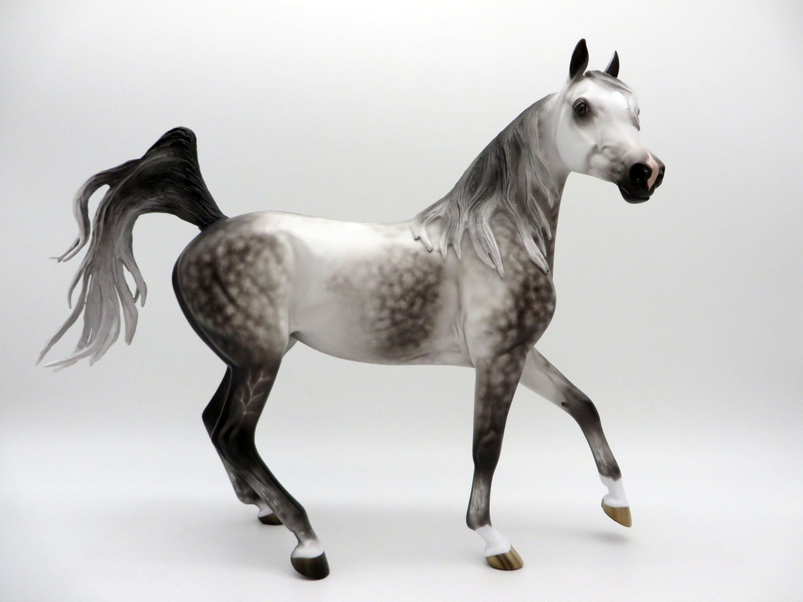I'll Be Yours-OOAK Star Dapple Grey Arabian Mare Painted by Sheryl Leisure 8/1/21