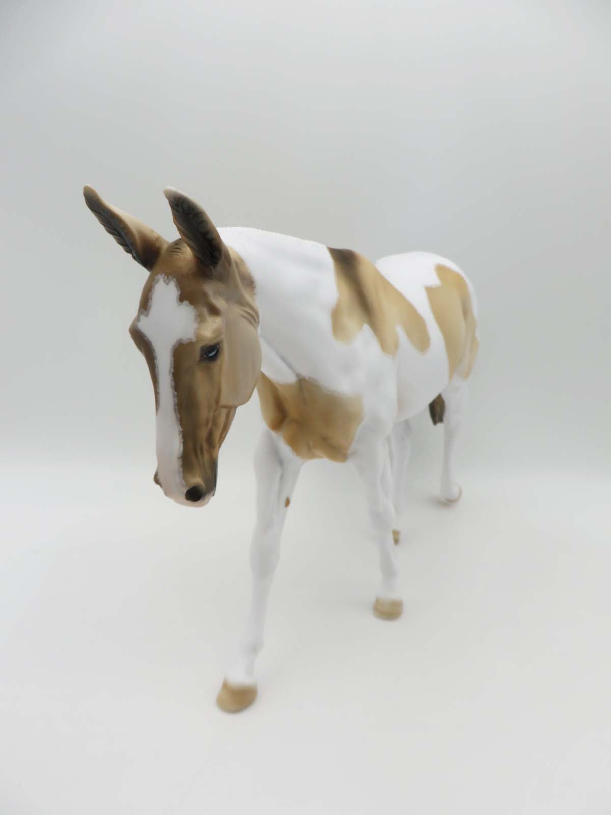 Ida Louise - OOAK - Tobiano Dun Mule By Dawn Quick - Best Offers 4/24/23