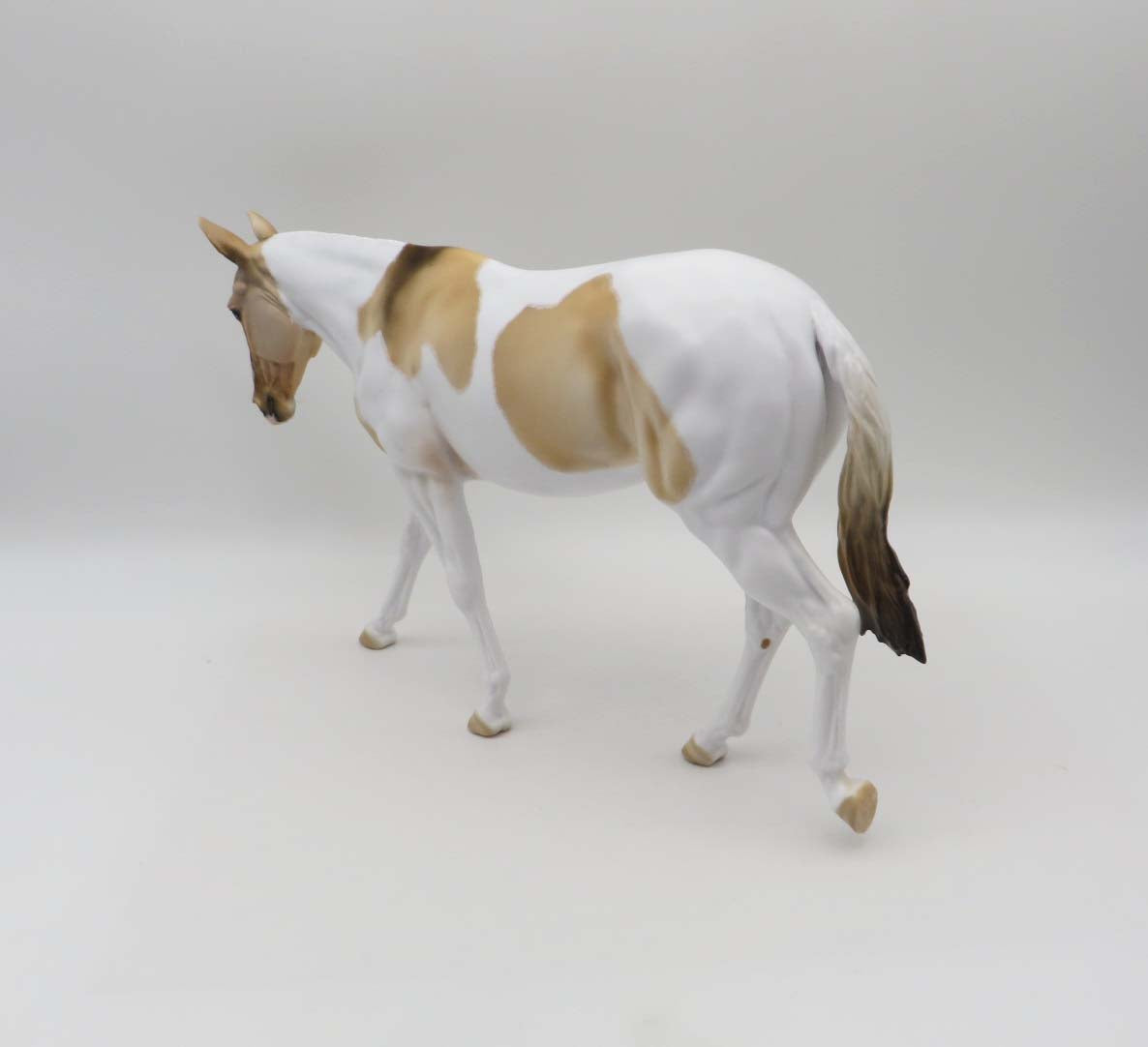 Ida Louise - OOAK - Tobiano Dun Mule By Dawn Quick - Best Offers 4/24/23