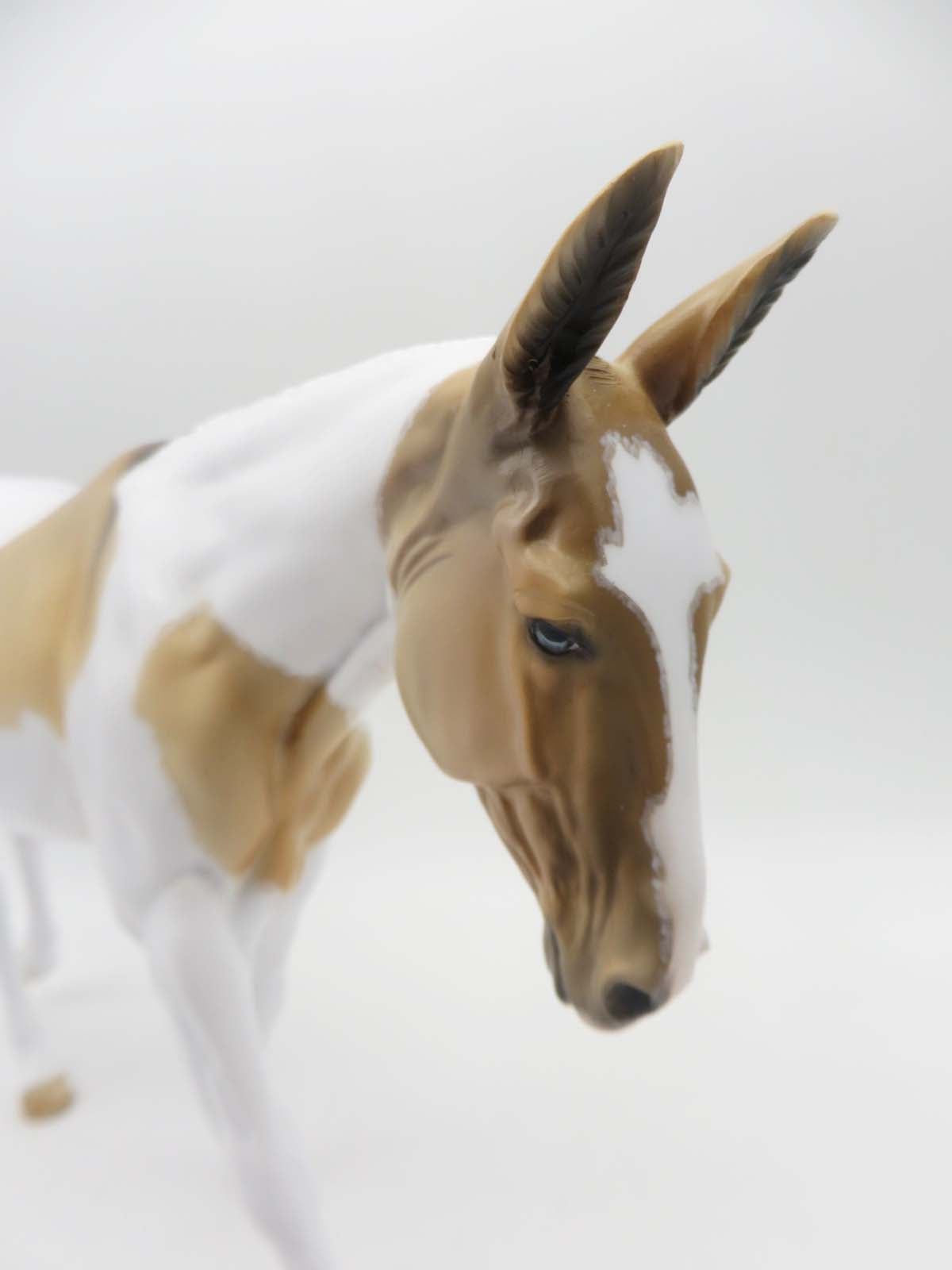 Ida Louise - OOAK - Tobiano Dun Mule By Dawn Quick - Best Offers 4/24/23