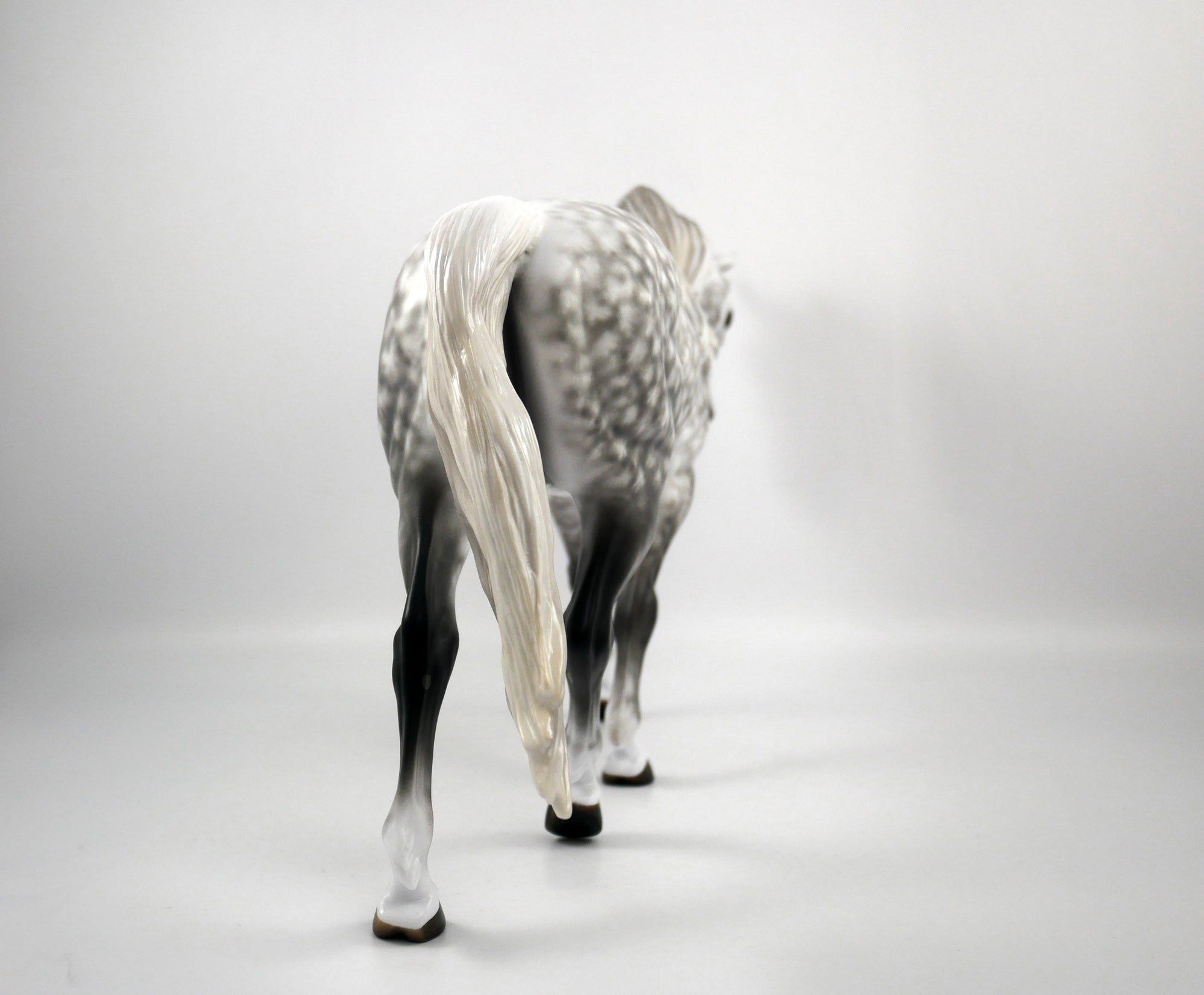 Ignatius-OOAK Dapple Grey Irish Draft Painted By Sheryl Leisure 1/15/21