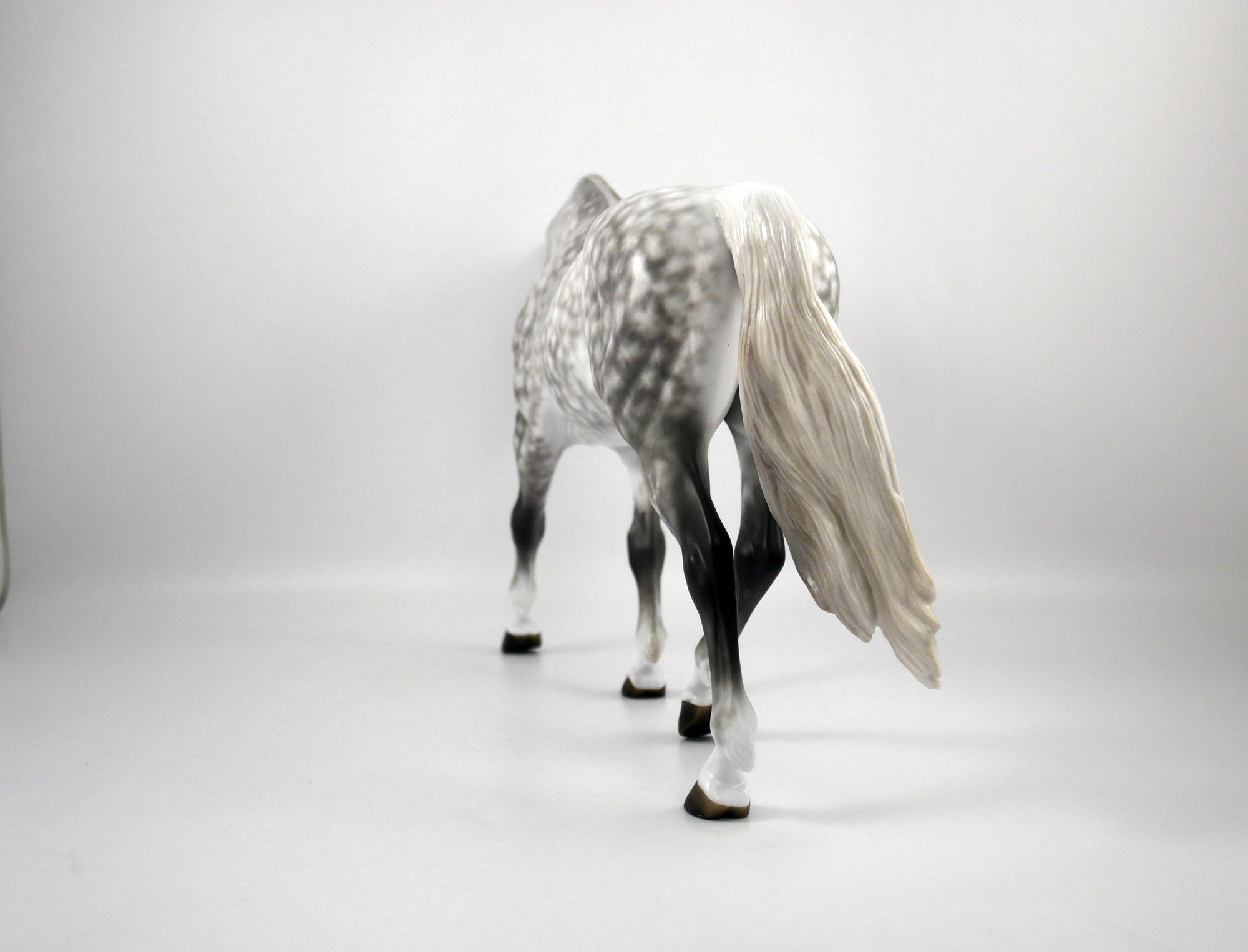 Ignatius-OOAK Dapple Grey Irish Draft Painted By Sheryl Leisure 1/15/21