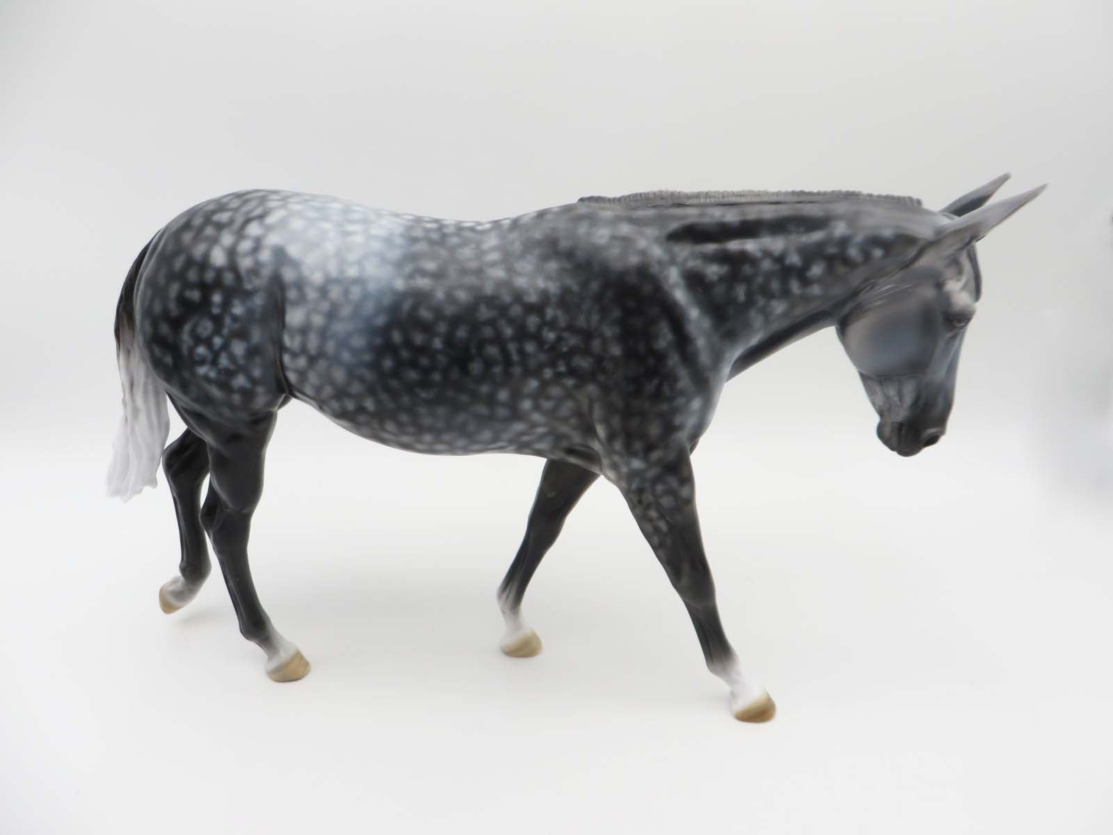 Imogene - OOAK - Dappled Dark Grey Mule By Dawn Quick - SHCF23