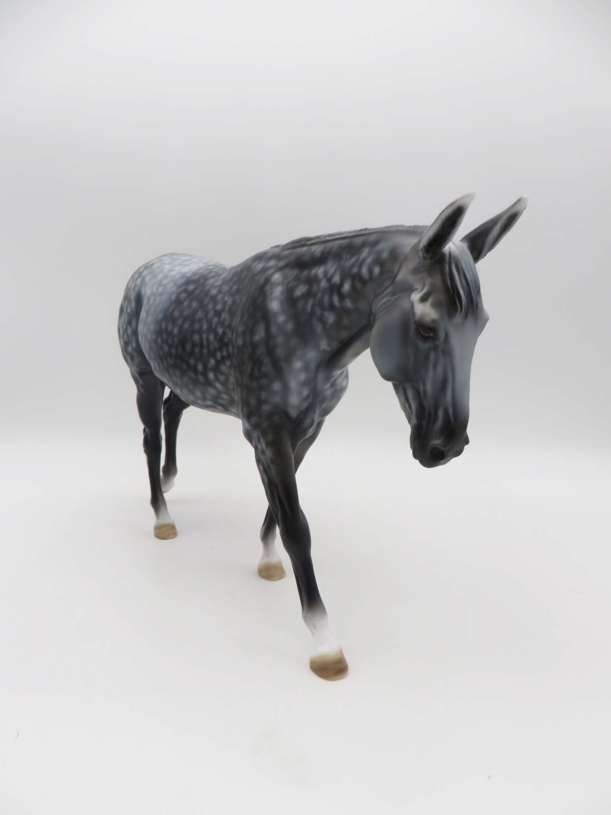 Imogene - OOAK - Dappled Dark Grey Mule By Dawn Quick - SHCF23