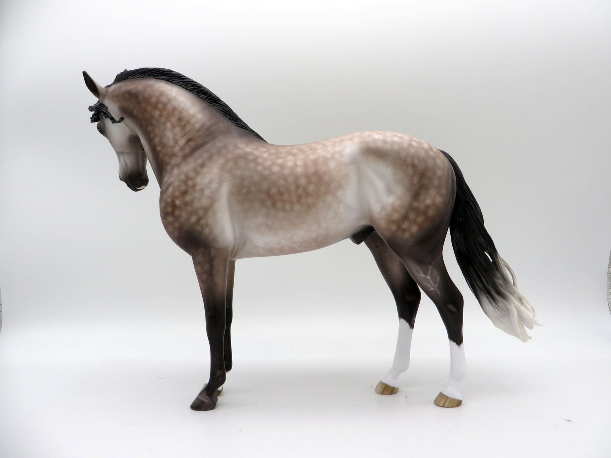 Imperial-OOAK Rose Grey Andalusian Painted by Sheryl Leisure 11/29/21