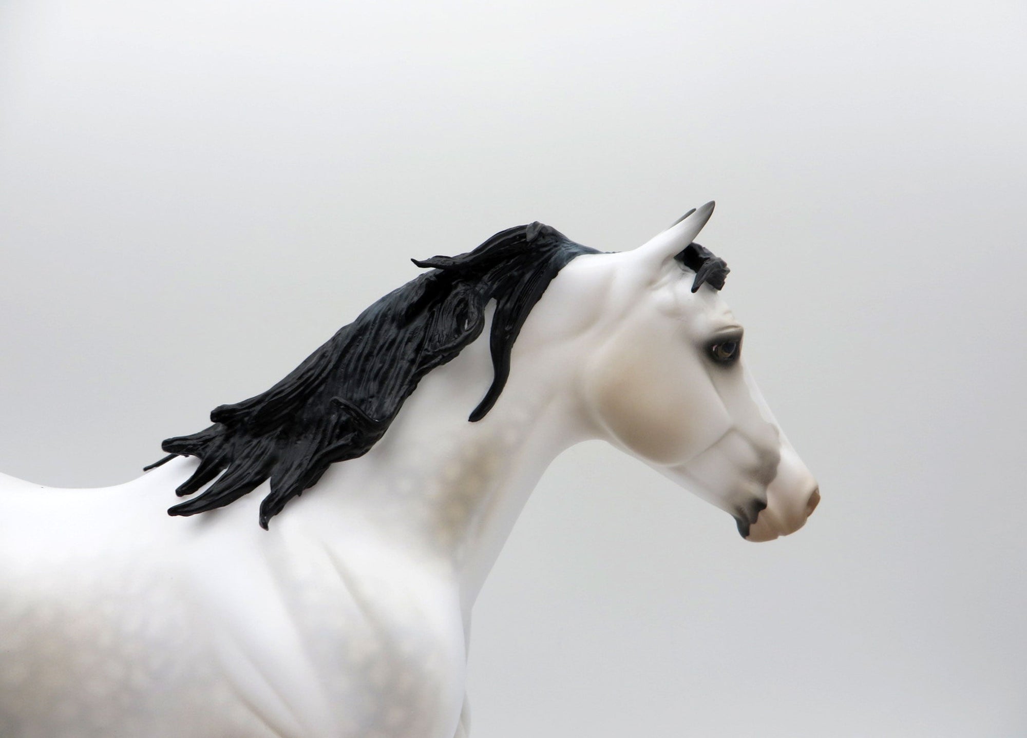 Impressionistic-Rose Grey Foundation Quarter Horse Painted By Audrey Dixon EQ 21