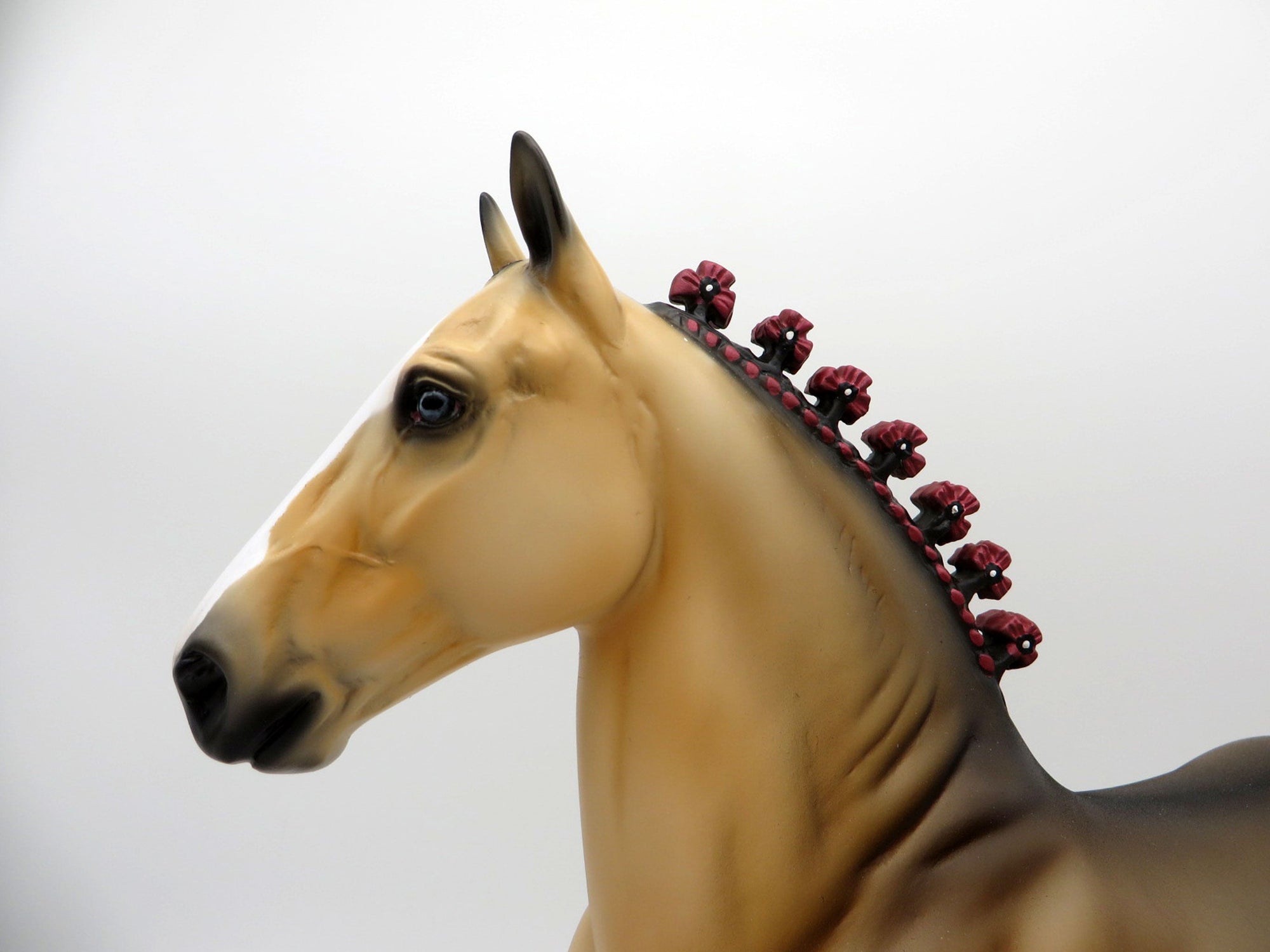 In Flanders Field-LE-5 Buckskin Trotting Drafter Painted by Ellen Robbins 6/28/21