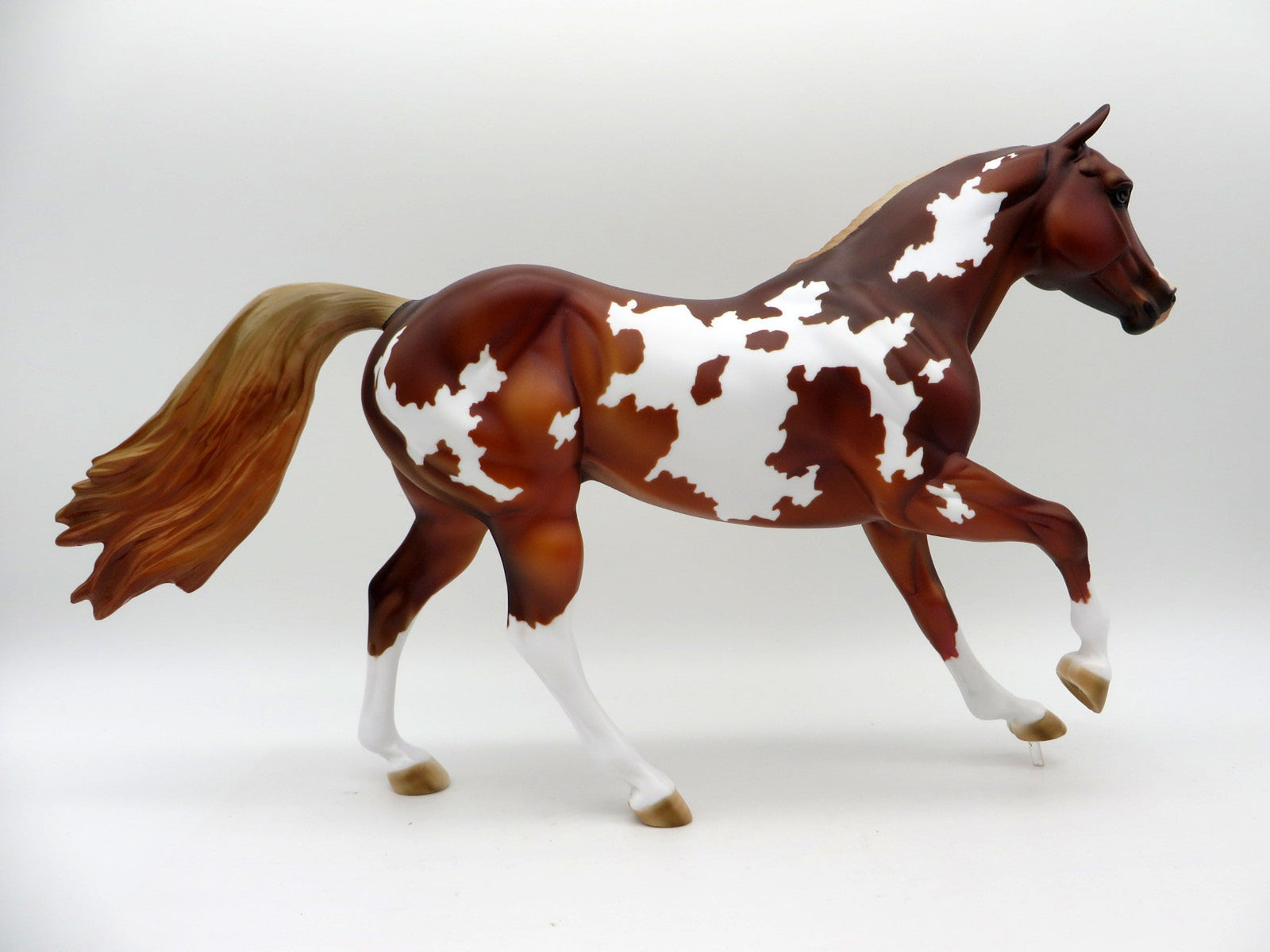 Ingmar-OOAK Chestnut Overo Foundation Quarter Horse Painted By Julie  EQ 21