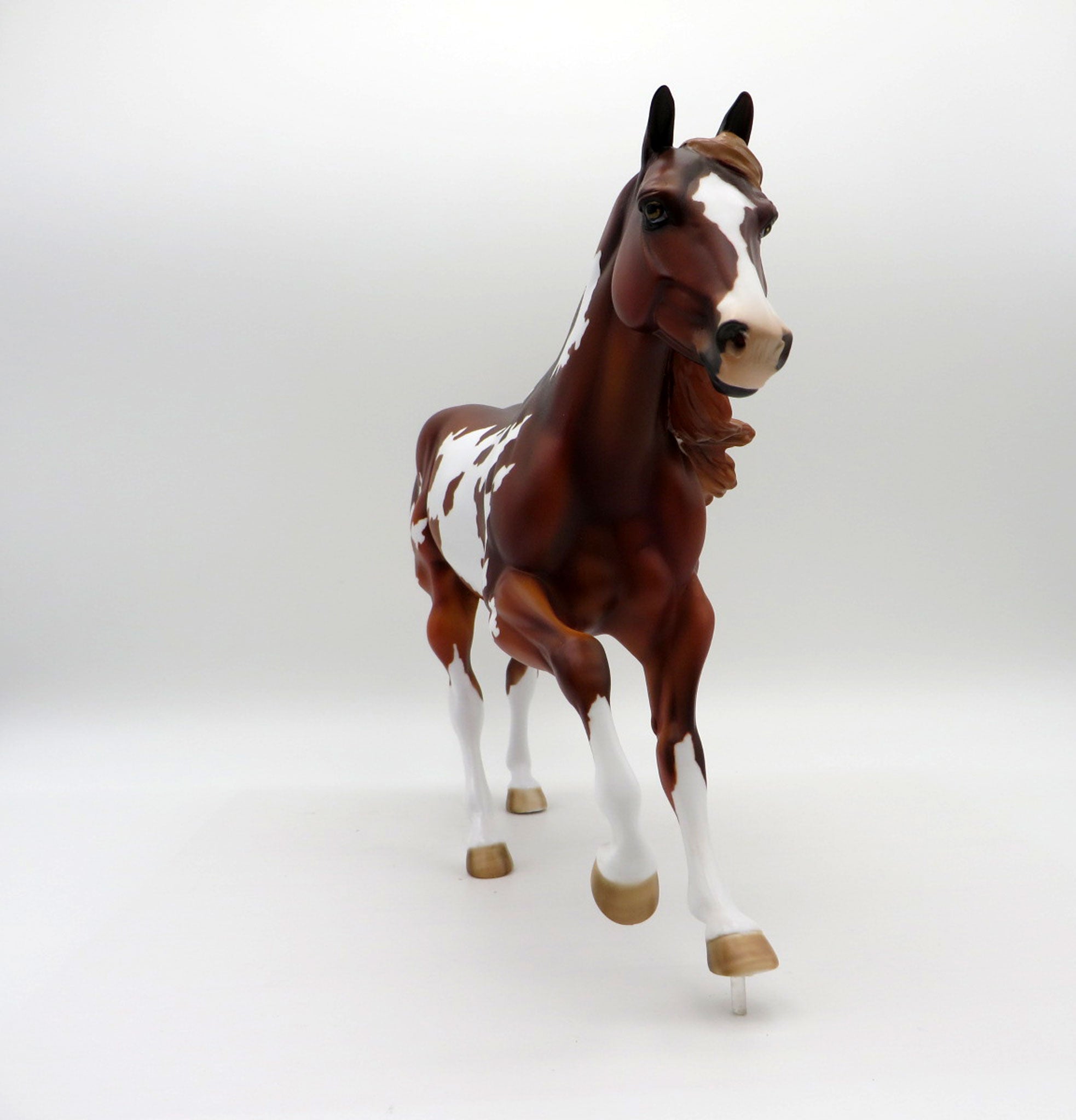 Ingmar-OOAK Chestnut Overo Foundation Quarter Horse Painted By Julie  EQ 21