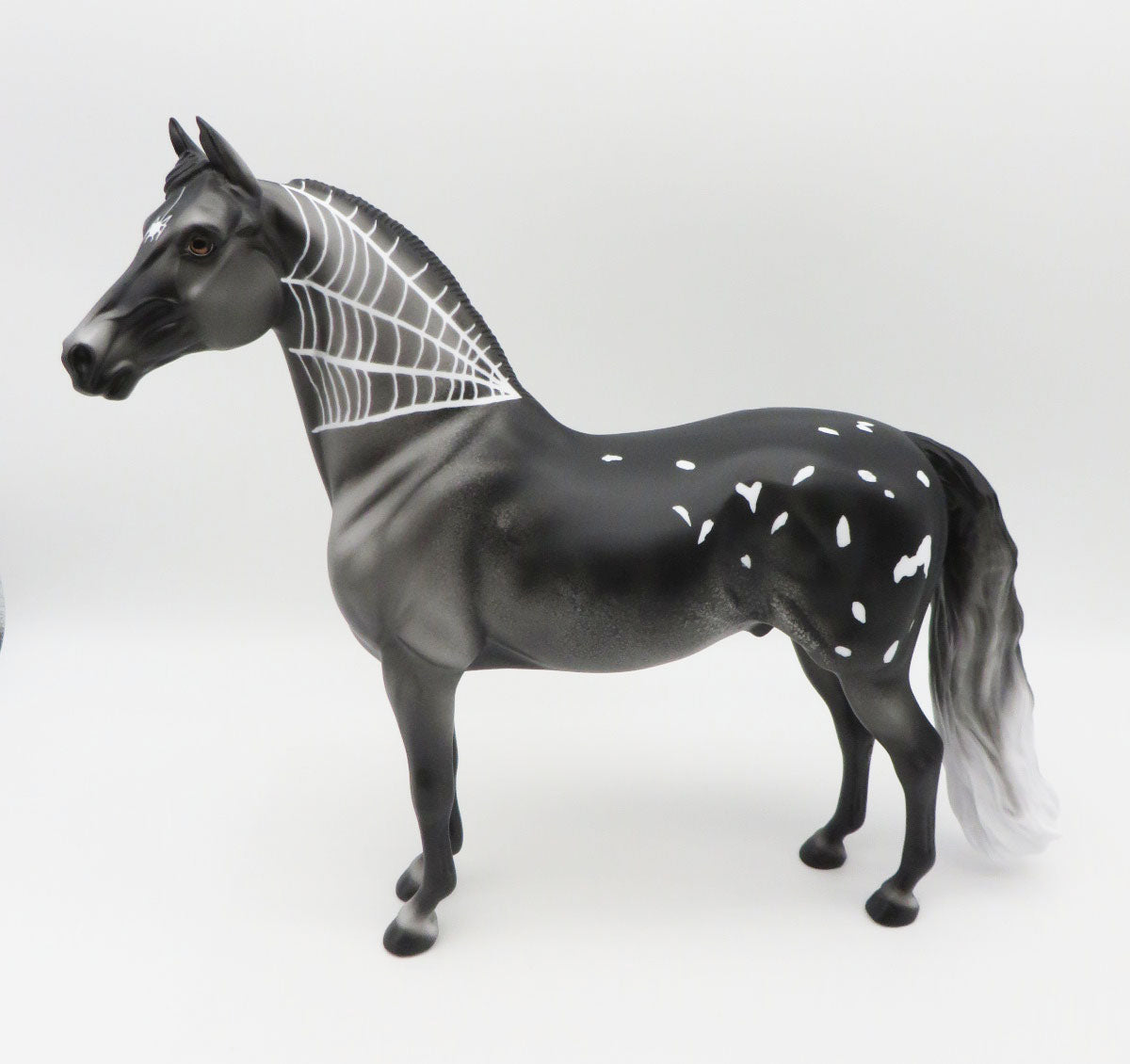 In The Shadows - LE 3 - Morgan Appaloosa Halloween Decorator Painted By Ellen Robbins - MM22