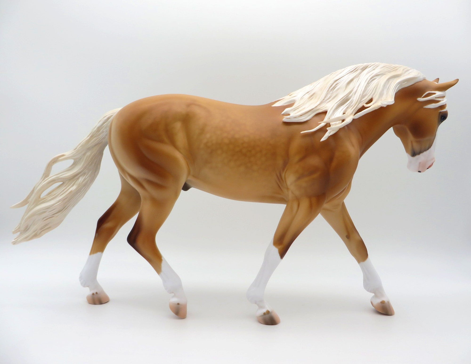 Irtysh-OOAK Dapple Palomino Irish Draft By Caroline Boydston