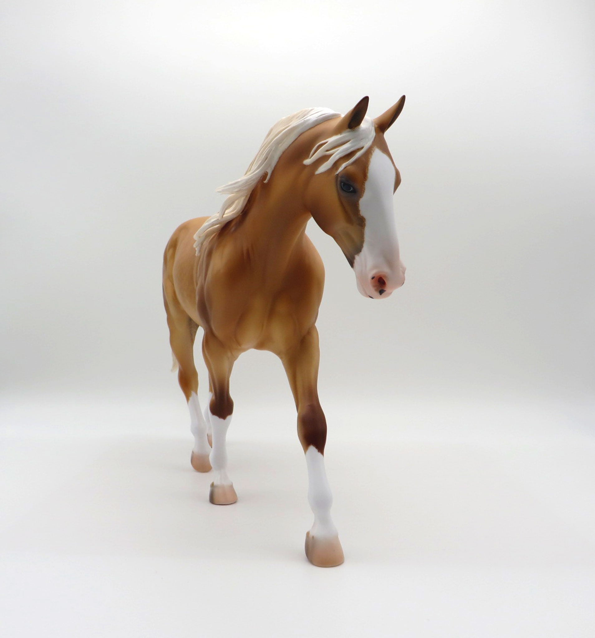 Irtysh-OOAK Dapple Palomino Irish Draft By Caroline Boydston
