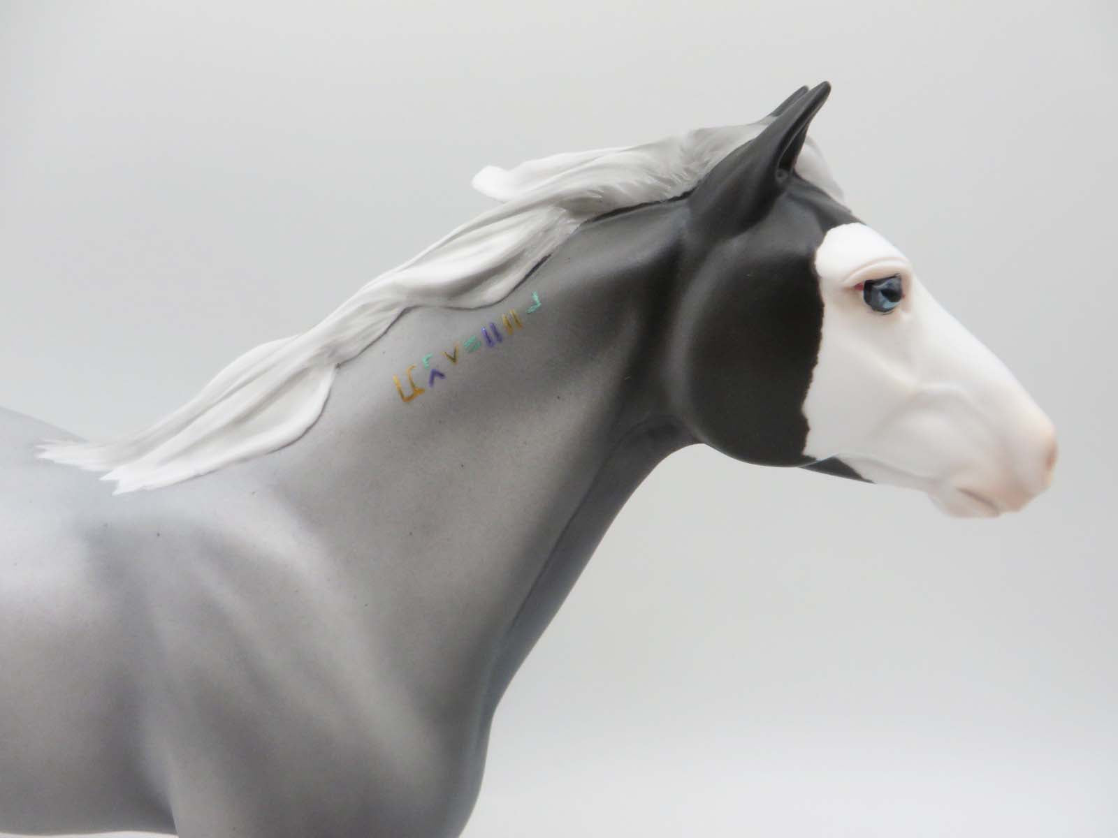 Jackson Square - OOAK - Realistic/Decorator Blue Roan Mustang By Ellen Robbins - Mardi Gras 2023 - MG23