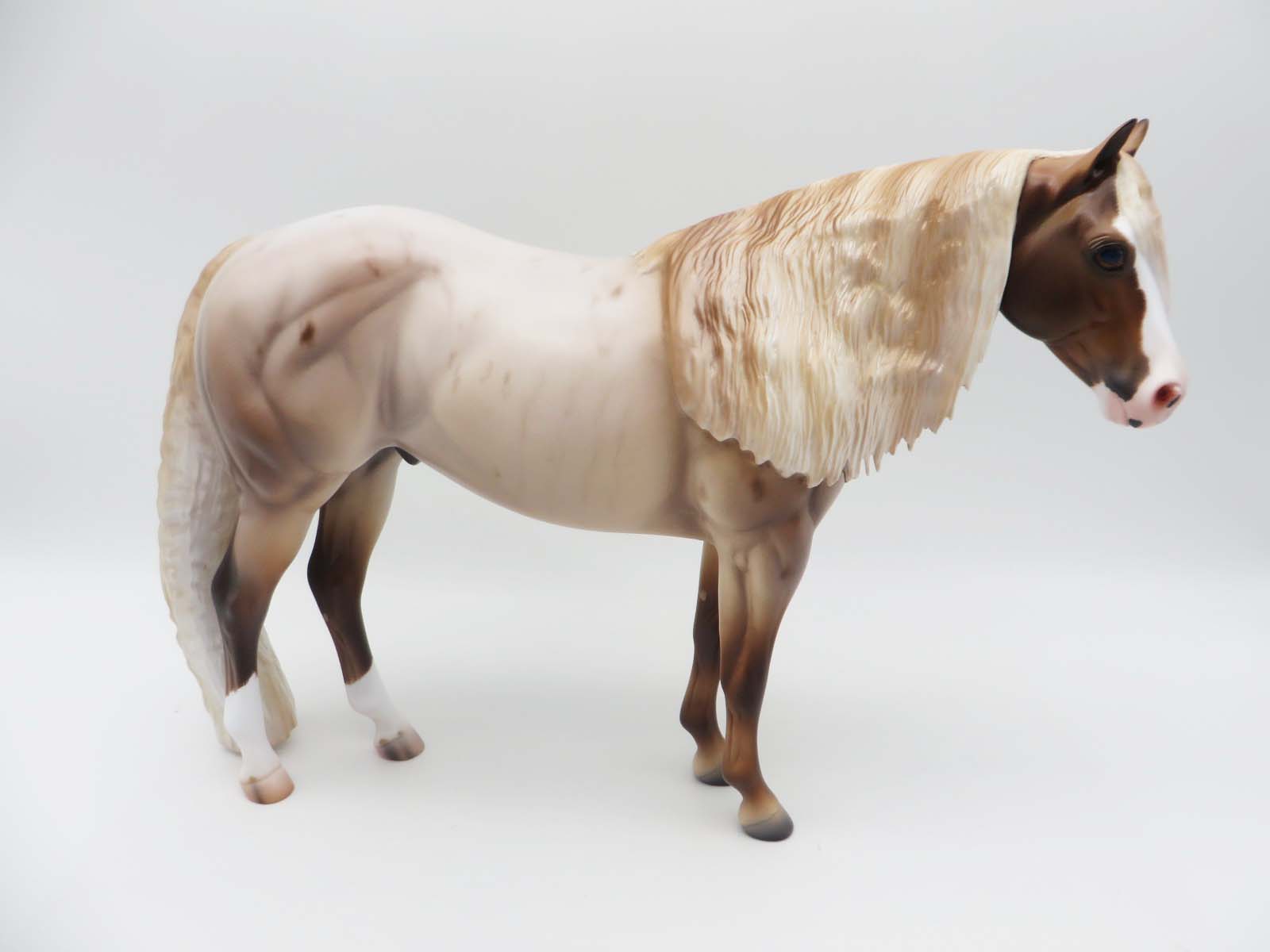 Jamerson - OOAK - Strawberry Roan Ideal Stock Horse By Caroline Boydston BEST OFFER 3/13/23