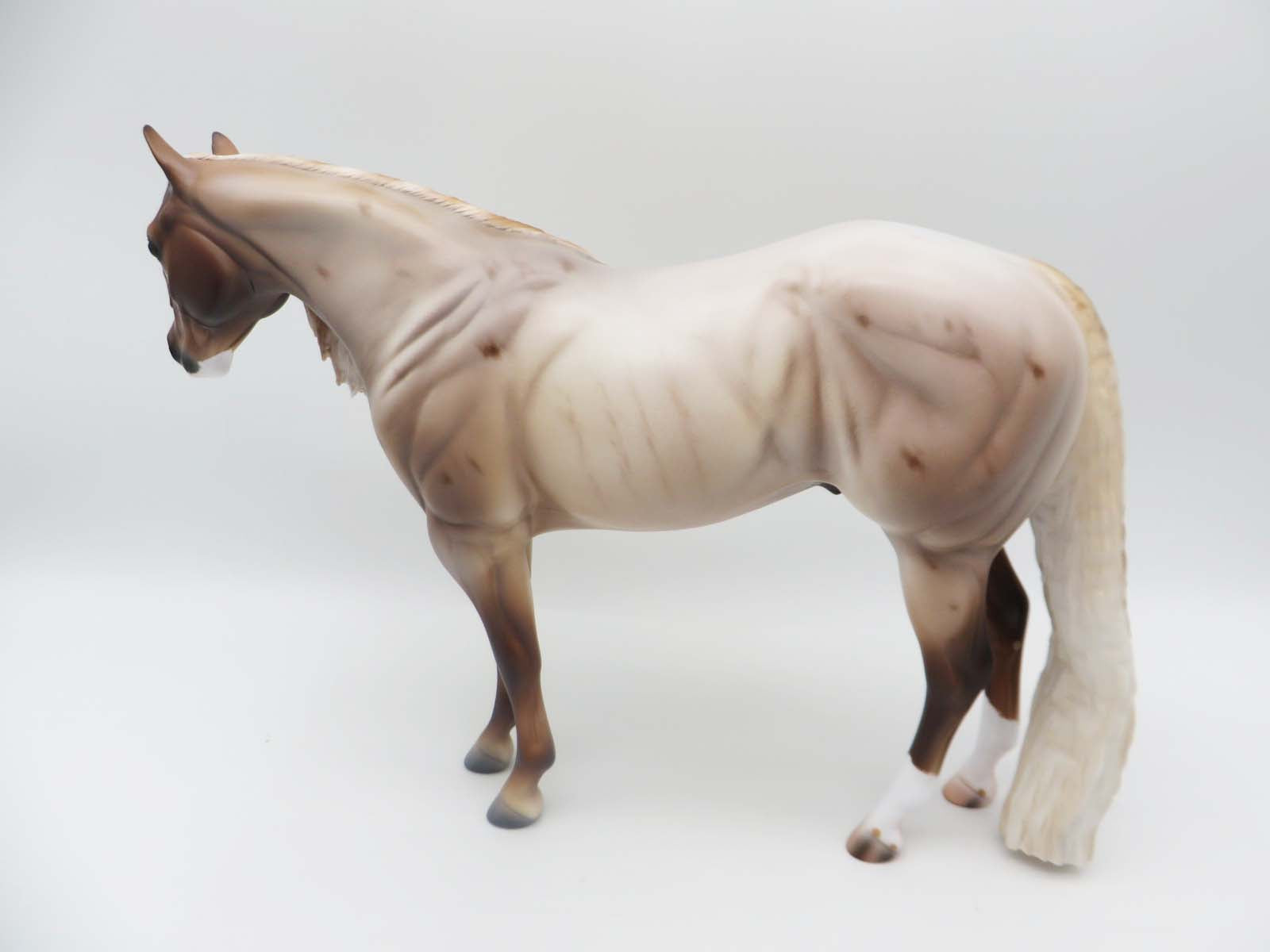 Jamerson - OOAK - Strawberry Roan Ideal Stock Horse By Caroline Boydston BEST OFFER 3/13/23