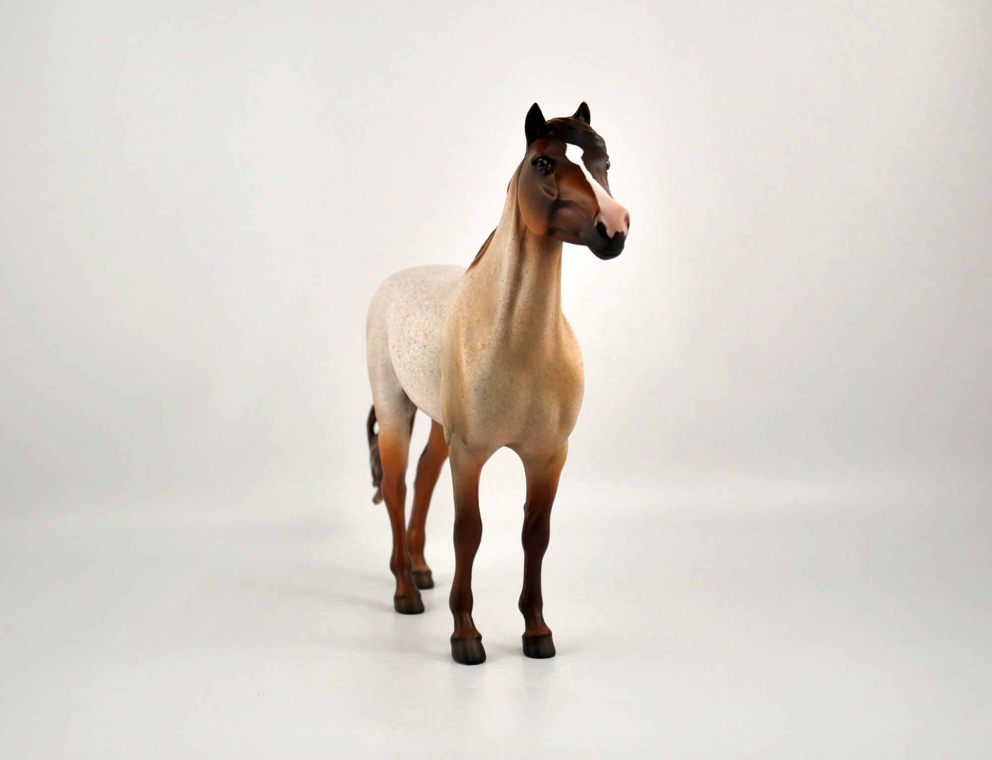 Jasper-OOAK Red Roan Mustang Painted by Dawn Quick