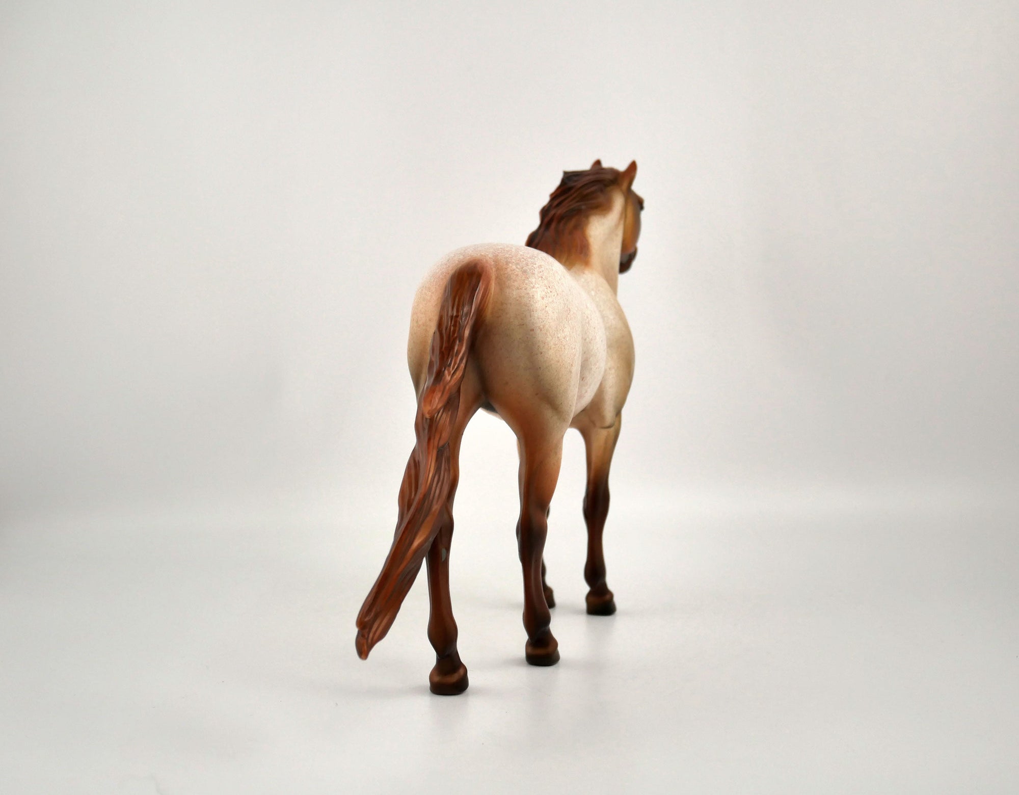 Jasper-OOAK Red Roan Mustang Painted by Dawn Quick