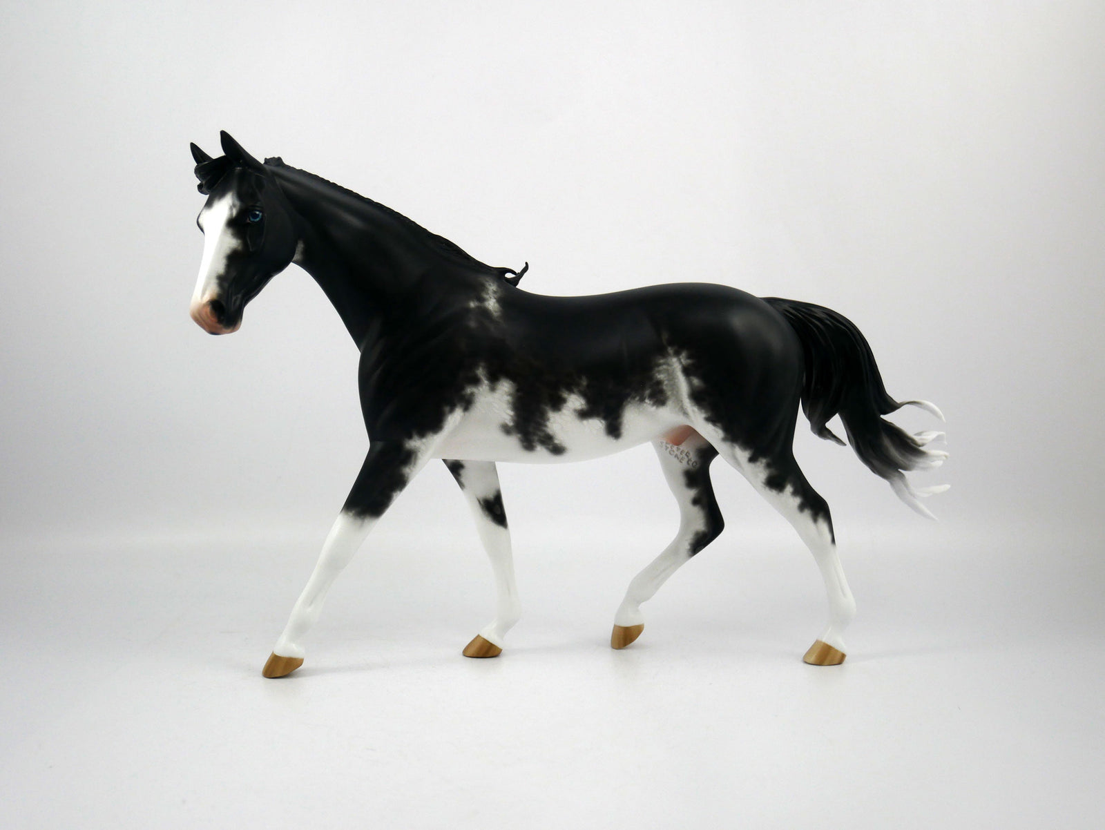 Jericho Cane-OOAK Black Sabino Pony  Painted By Sheryl Leisure 1/15/21