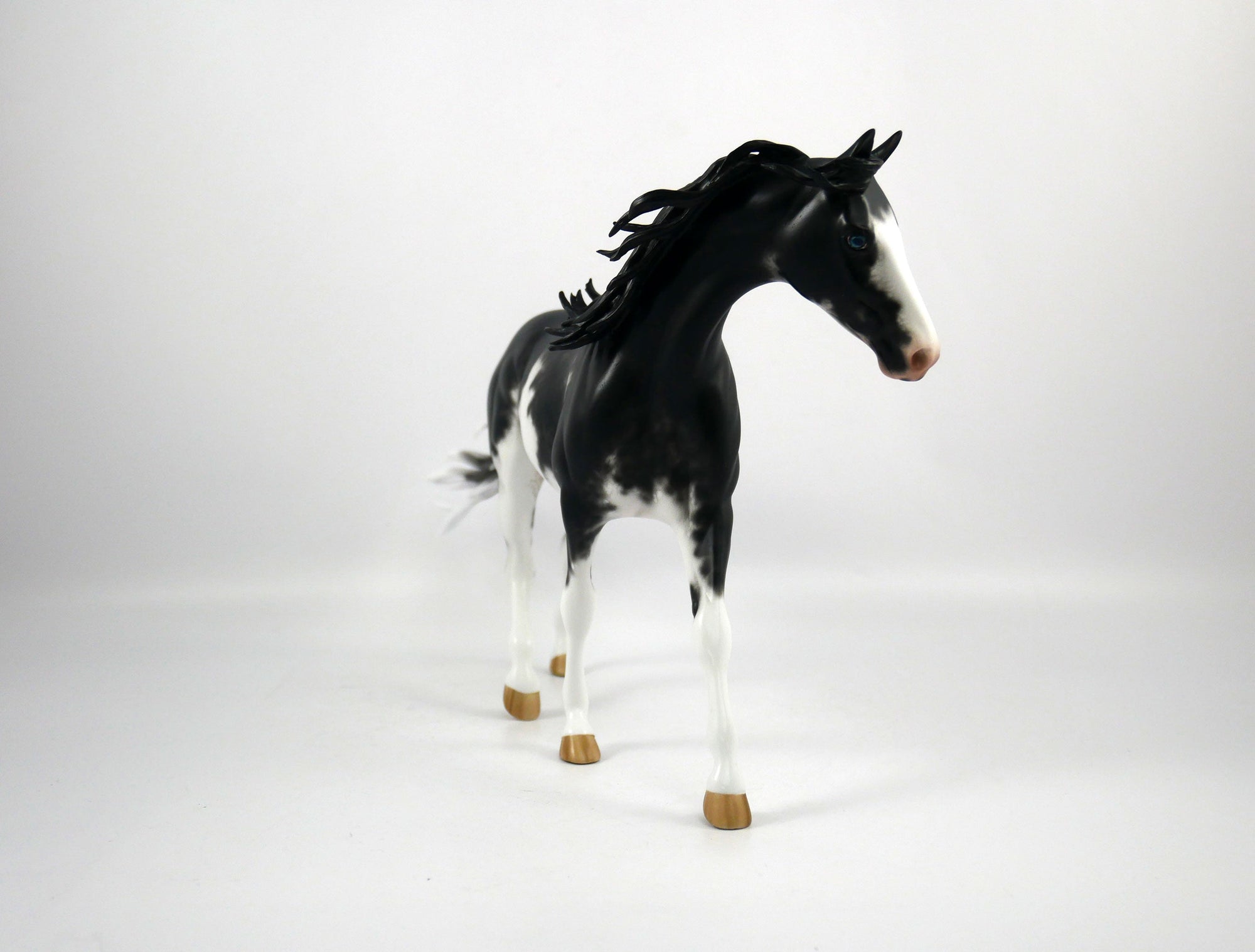 Jericho Cane-OOAK Black Sabino Pony  Painted By Sheryl Leisure 1/15/21