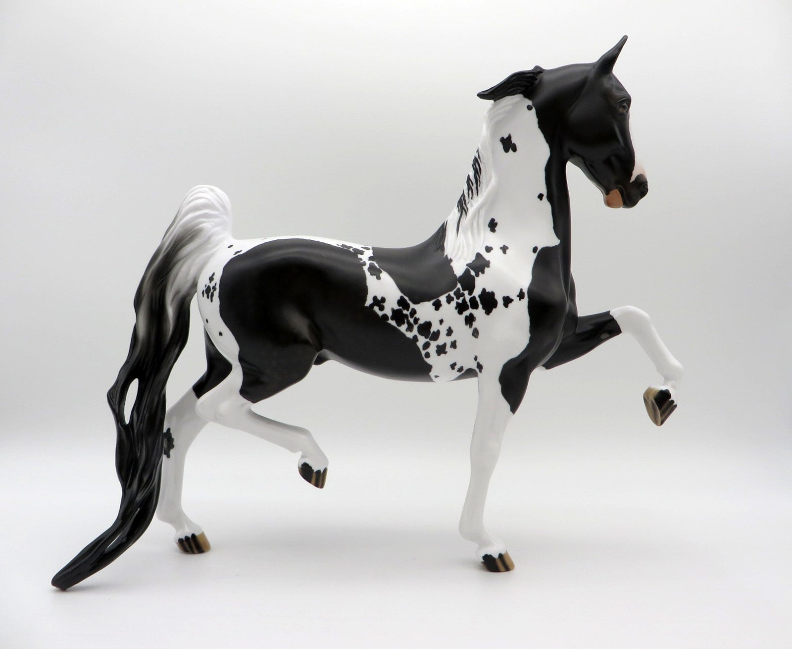 Jethro-OOAK Dapple Black Paint Saddlebred SHCF 2021