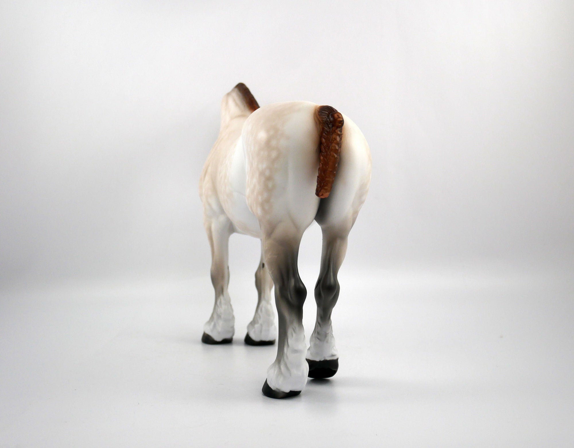 Joanie-OOAK Mulberry Grey Heavy Draft Mare Painted by Sheryl Leisure 1/20