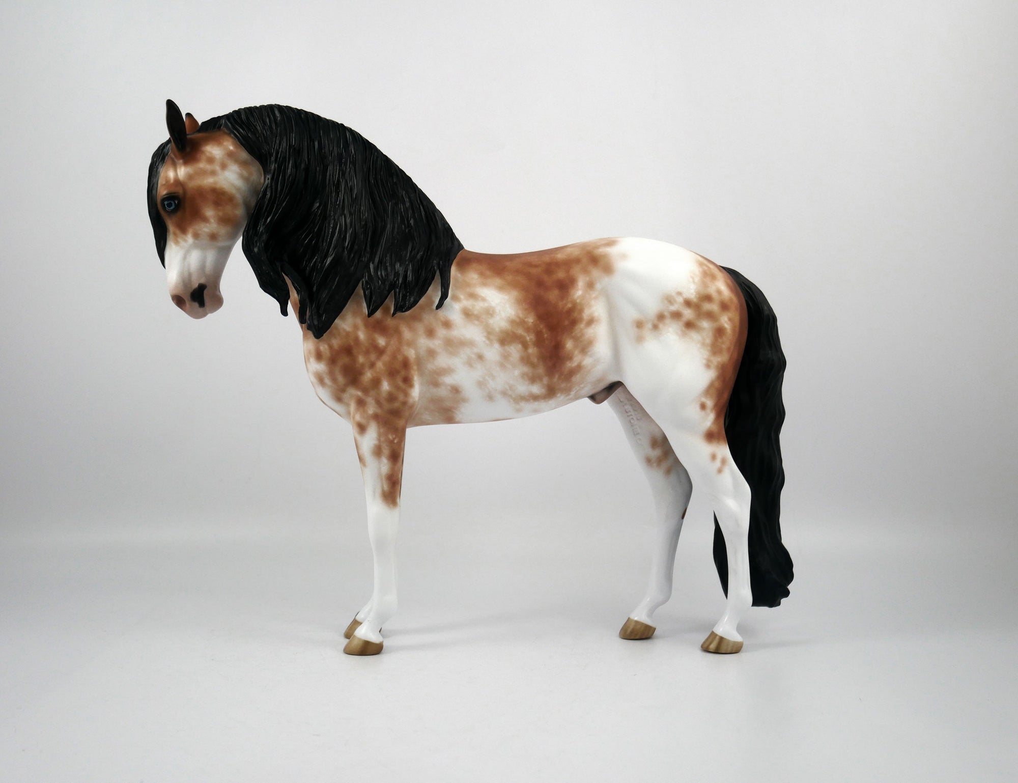 John Matrix-OOAK Bay Sabino Andalusian Painted By Sheryl Leisure 1/15/21