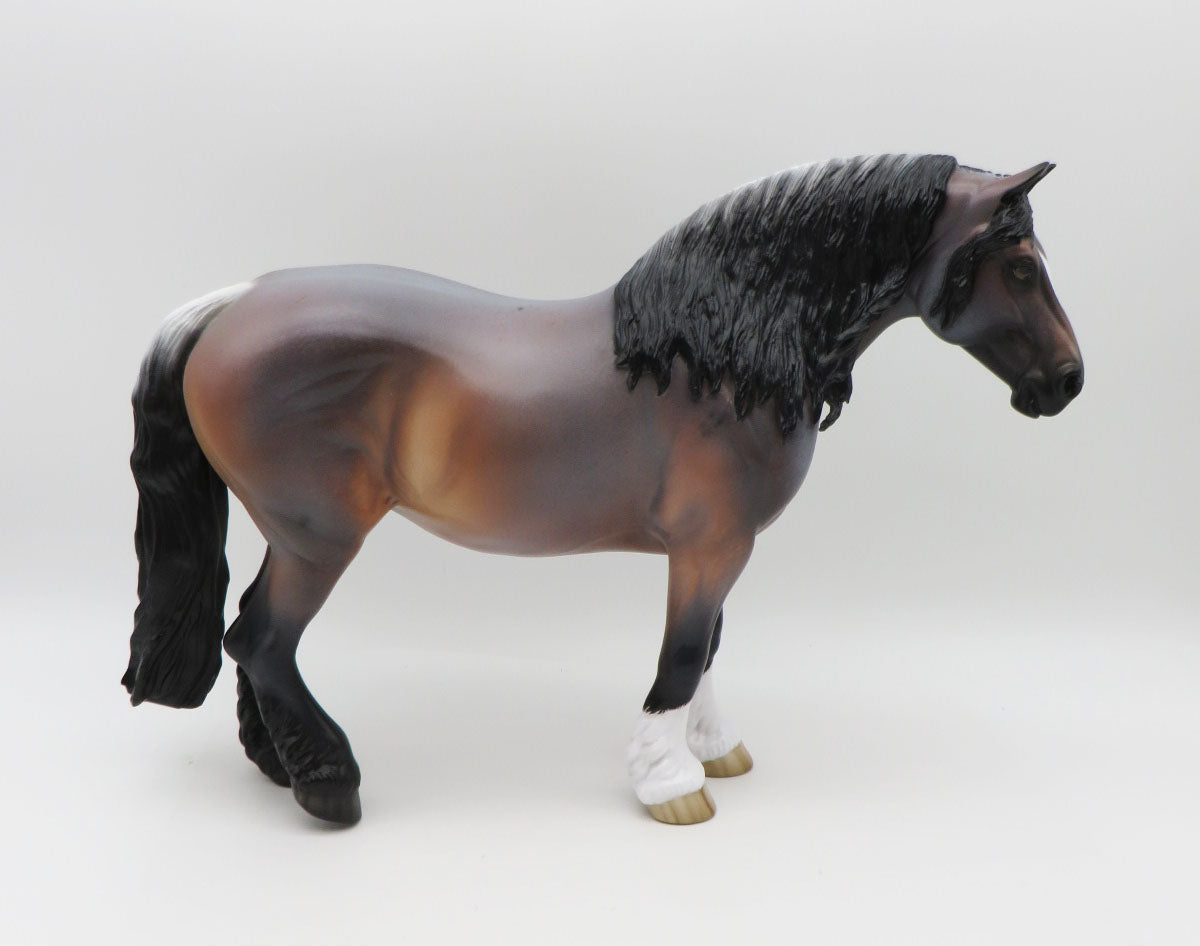 Jubliant - OOAK - Bay Roan Heavy Draft by Sheryl Leisure - Best Offers 1/16/23