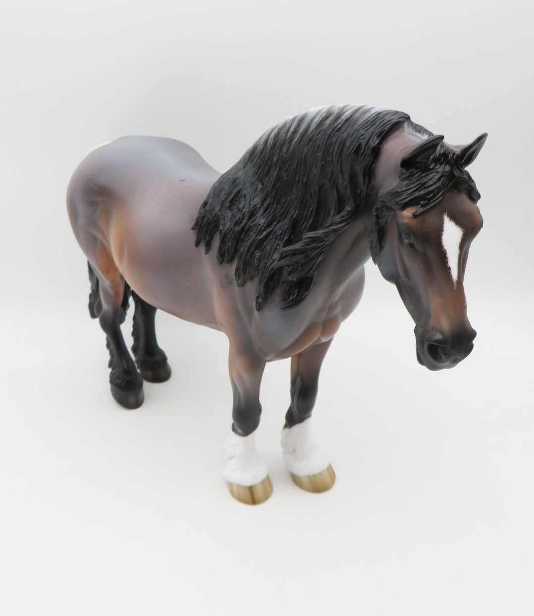 Jubliant - OOAK - Bay Roan Heavy Draft by Sheryl Leisure - Best Offers 1/16/23