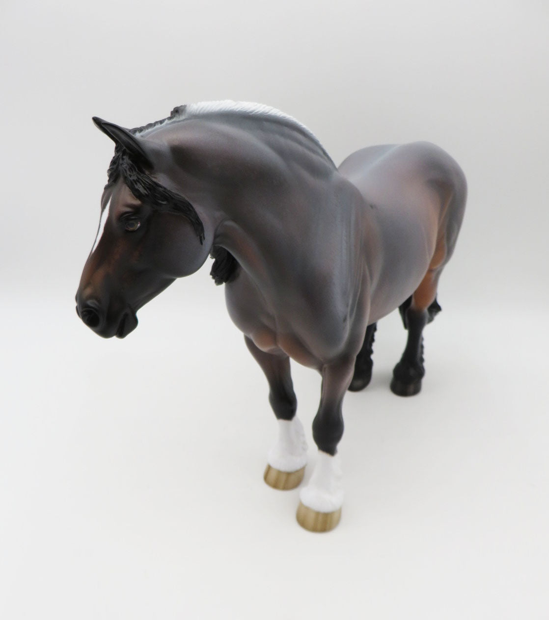 Jubliant - OOAK - Bay Roan Heavy Draft by Sheryl Leisure - Best Offers 1/16/23