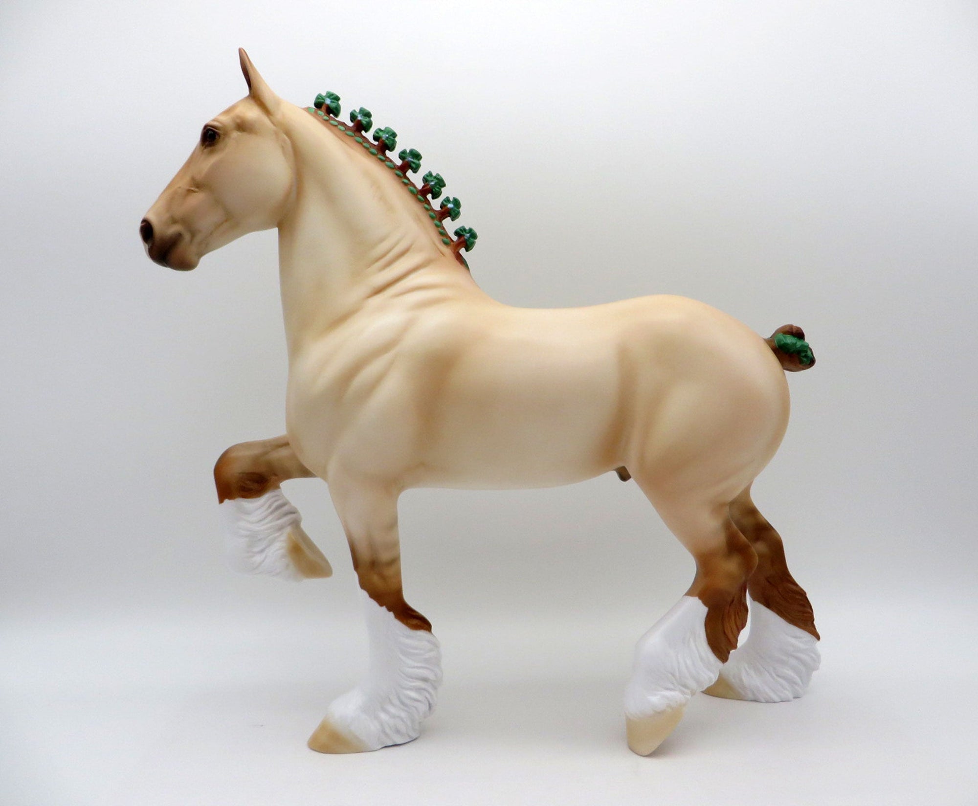 Jupiter-OOAK Red Roan Trotting Drafter Painted By Ellen Robbins EQ 21